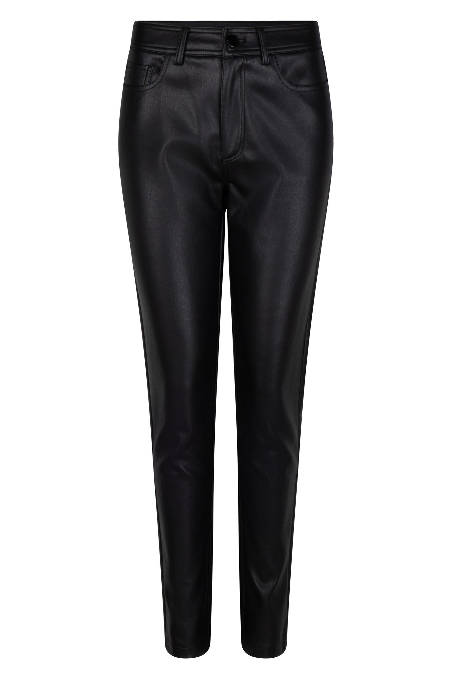 TROUSERS 5 POCKETS PU BLACK 6