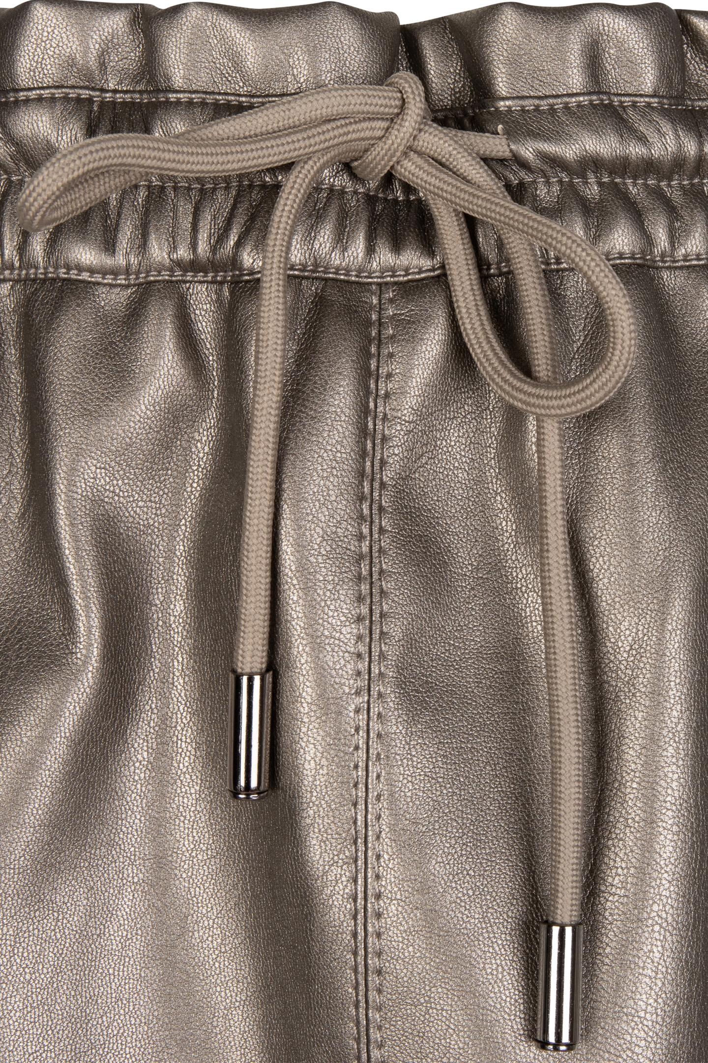 SKIRT ELASTIC WAISTBAND PU SOFT GOLD 6