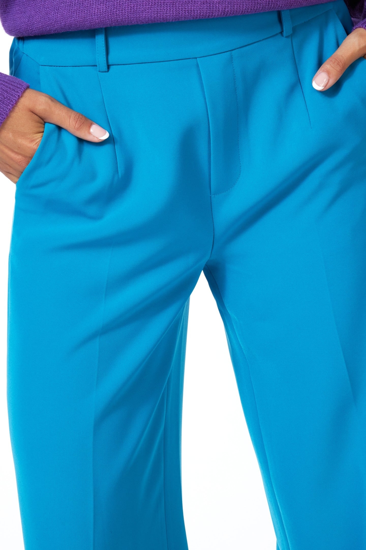 TROUSER CITY FLAIR PETROL 7