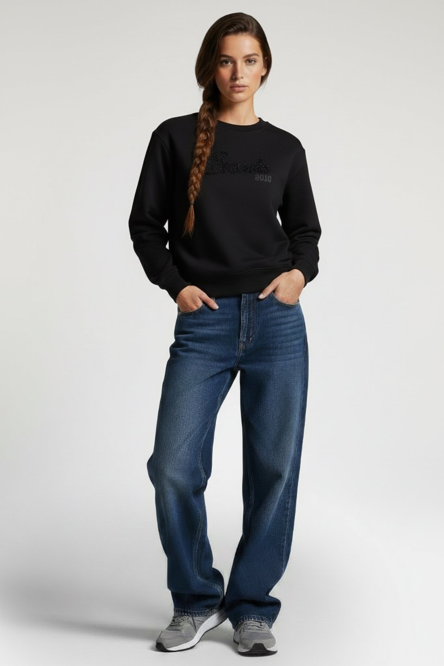 SWEATER OVERSIZED ESQUALO SWEAT BLACK 1