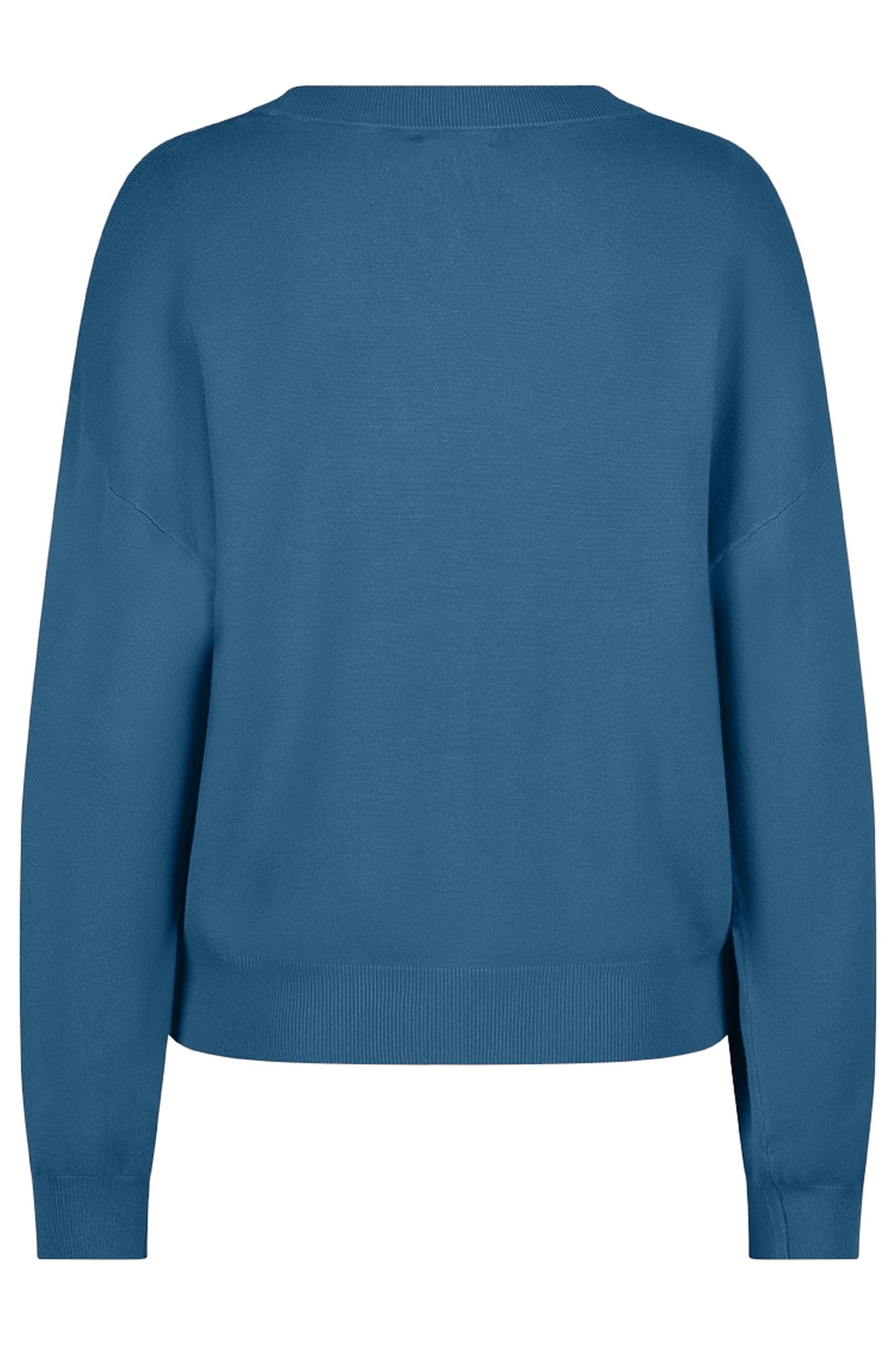 SWEATER BOXY BASIC KNIT GALAXY BLUE 2