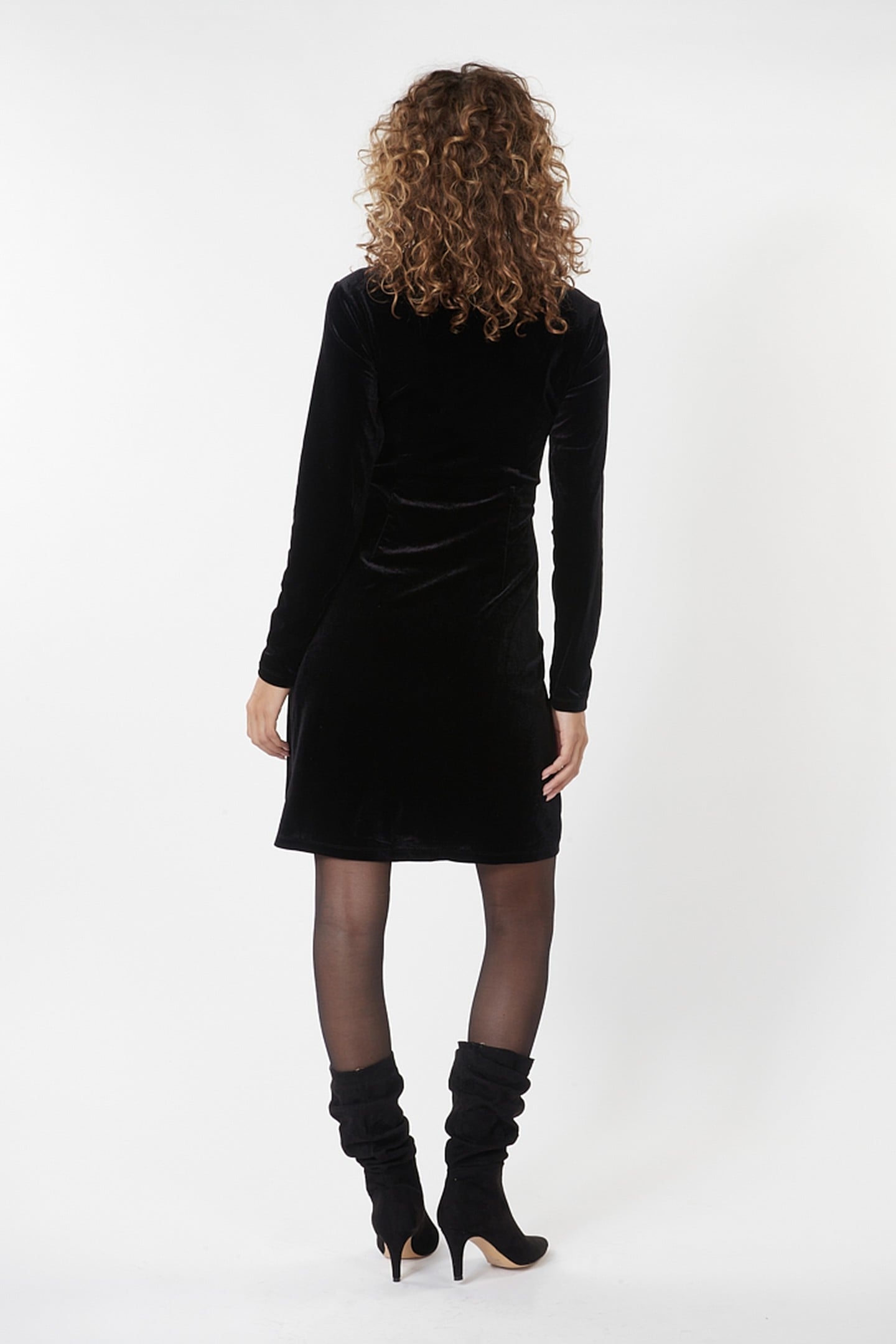 DRESS WRAP VELOURS BLACK 3