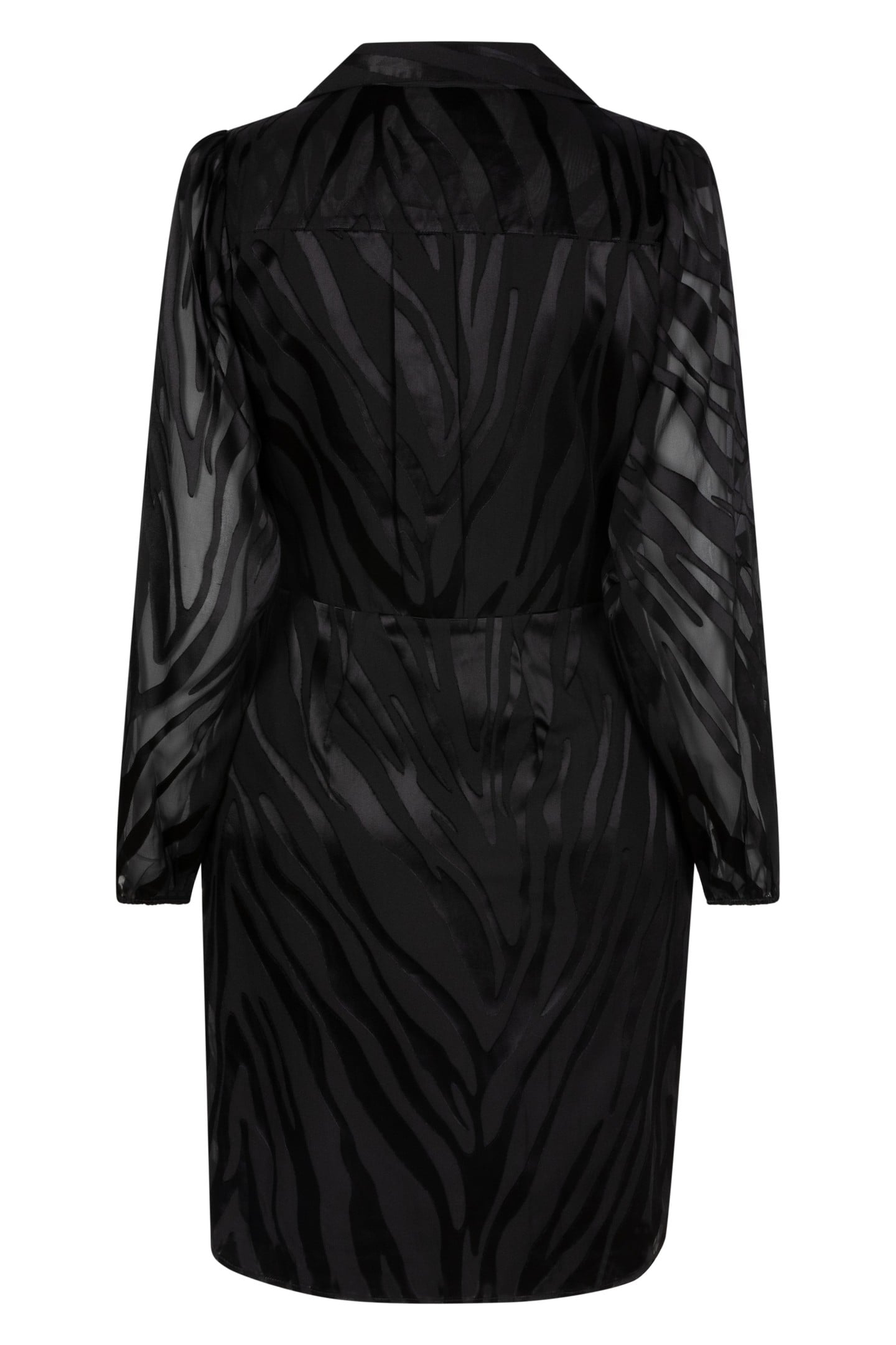 DRESS OVERLAP JACQUARD BLACK 6