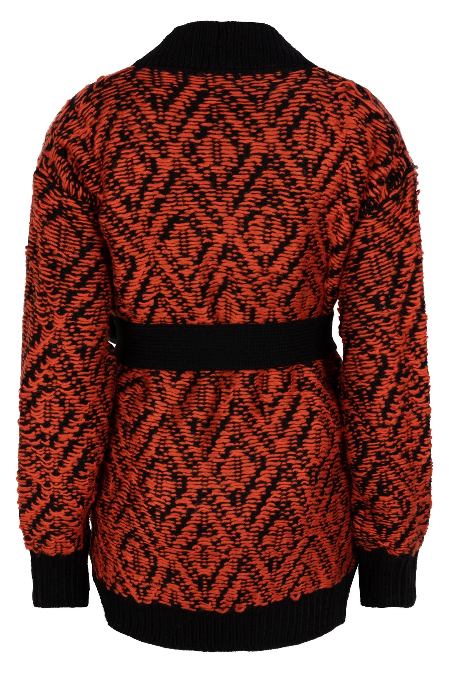CARDIGAN 3D KNIT BLACK / RED 5