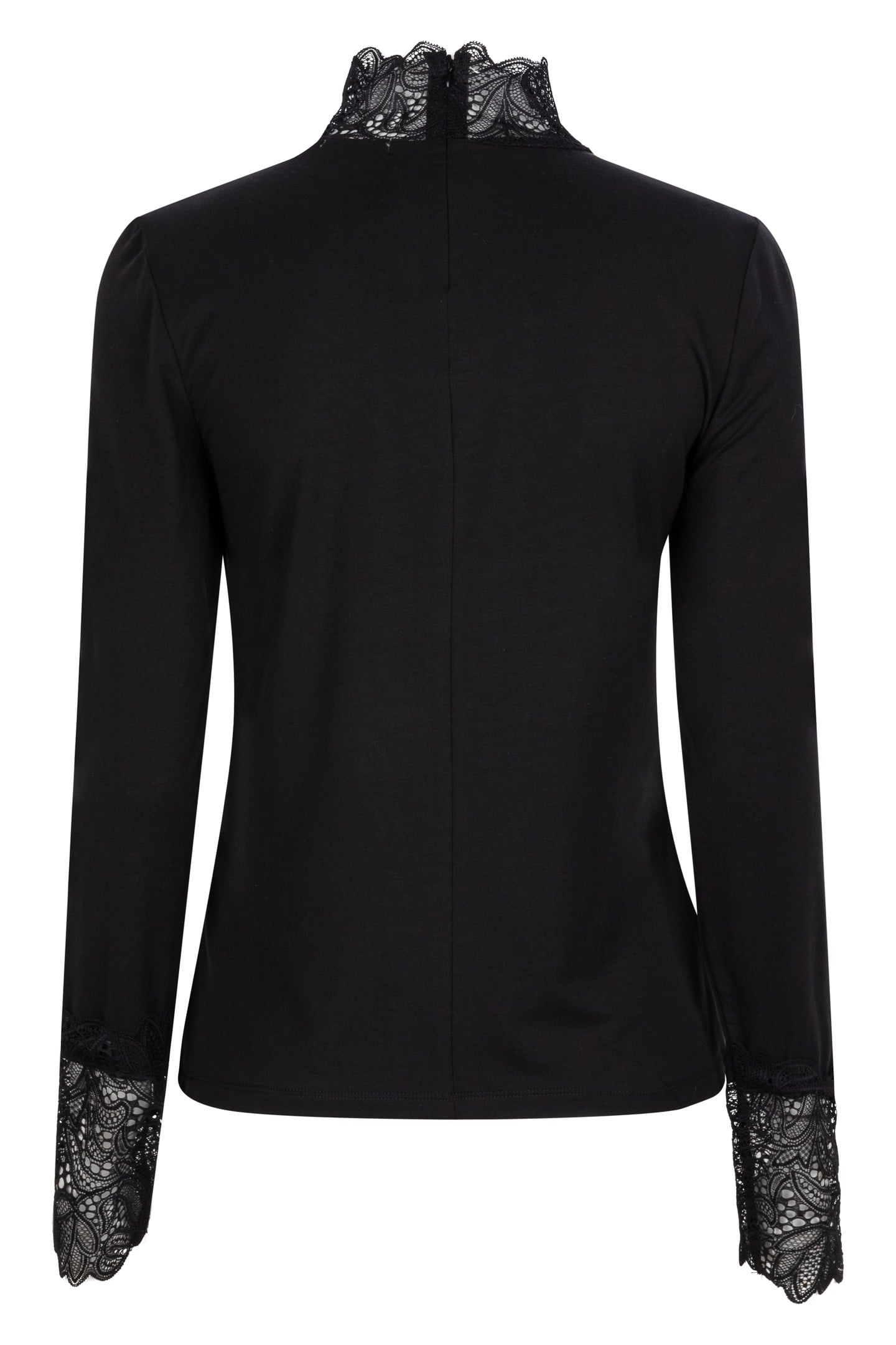 T-SHIRT COL LACE BLACK 6