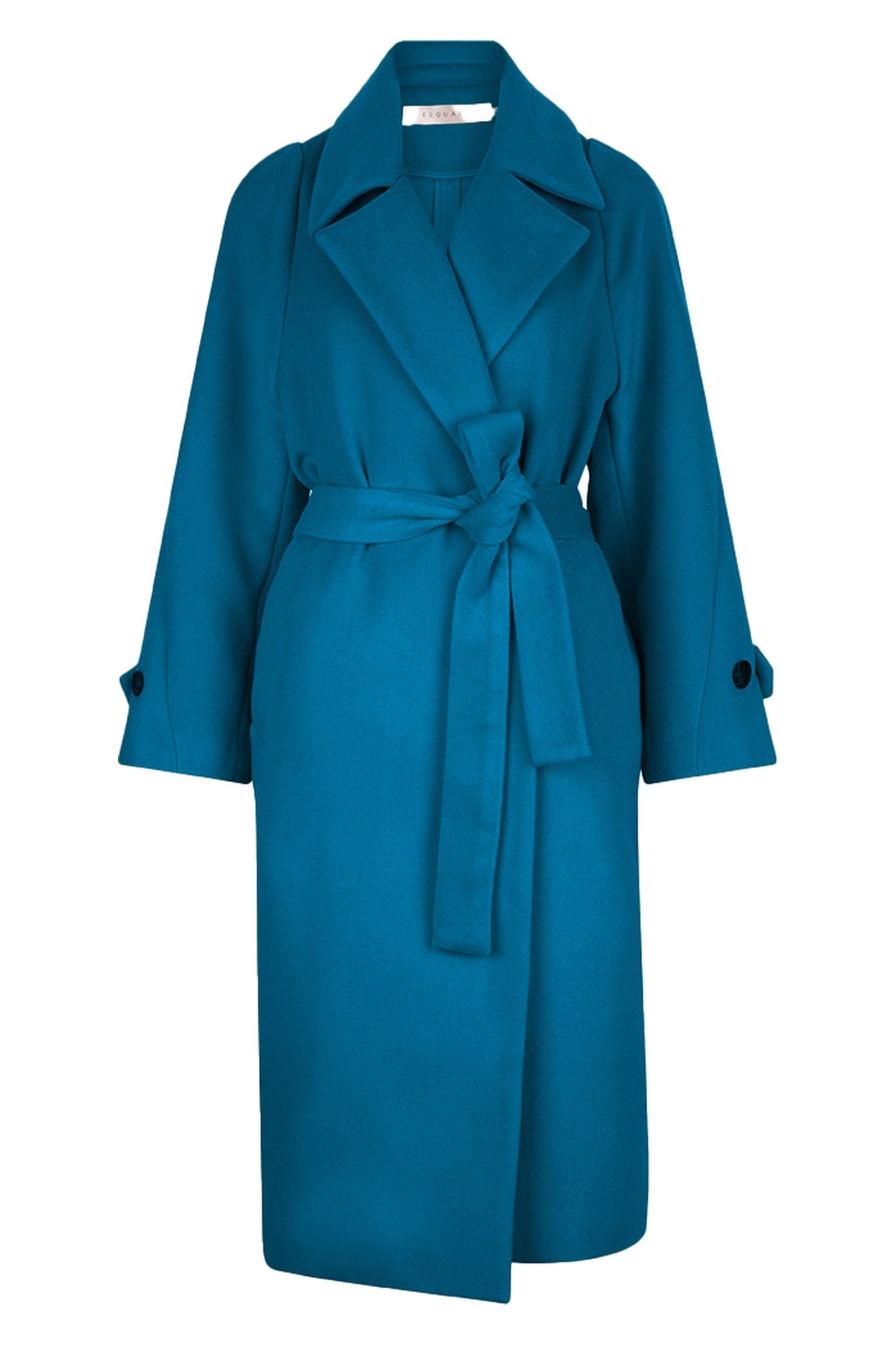 COAT LONG BELT PETROL 1