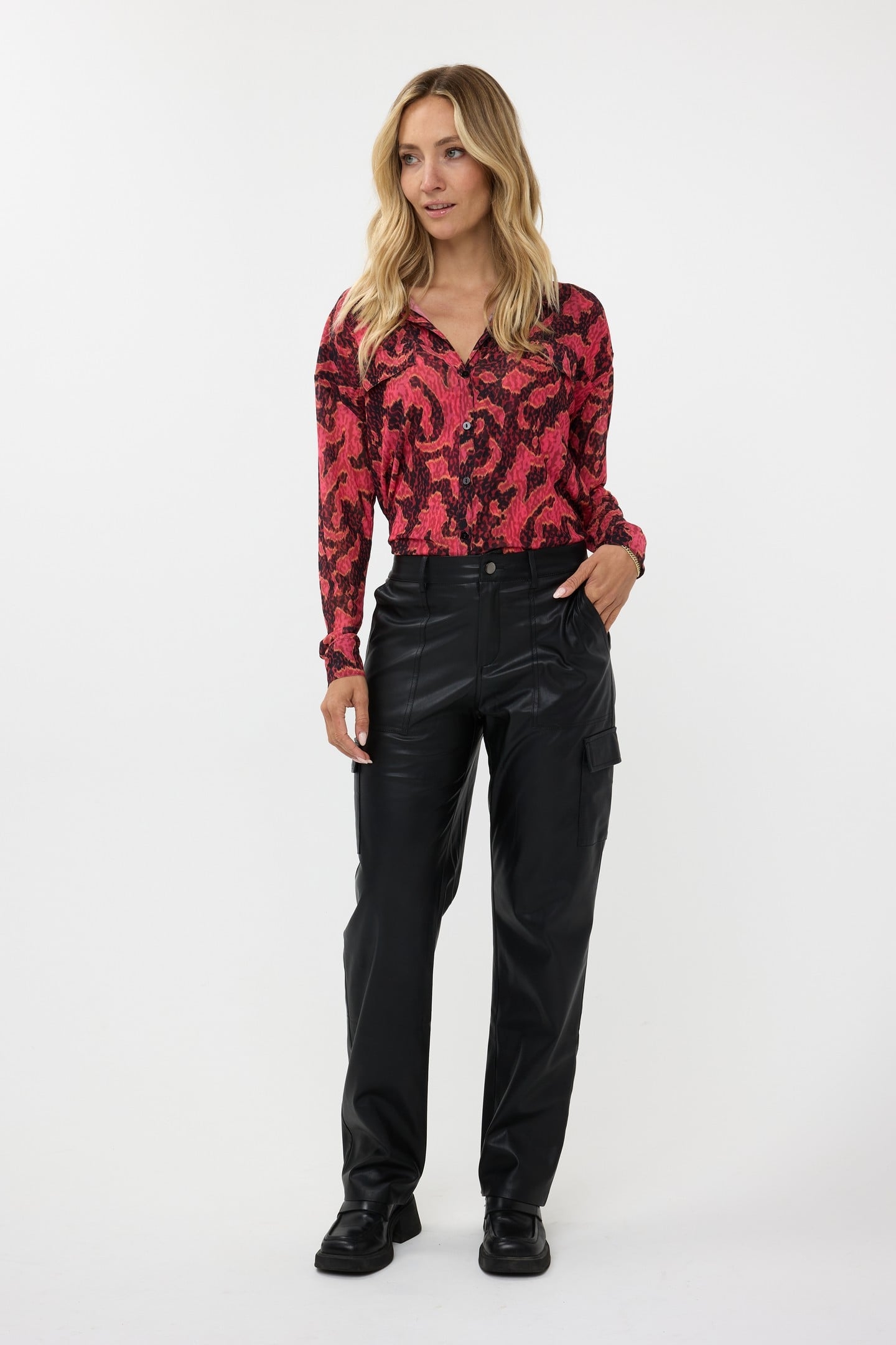 BLOUSE MESH MASTERPIECE PRINT 3