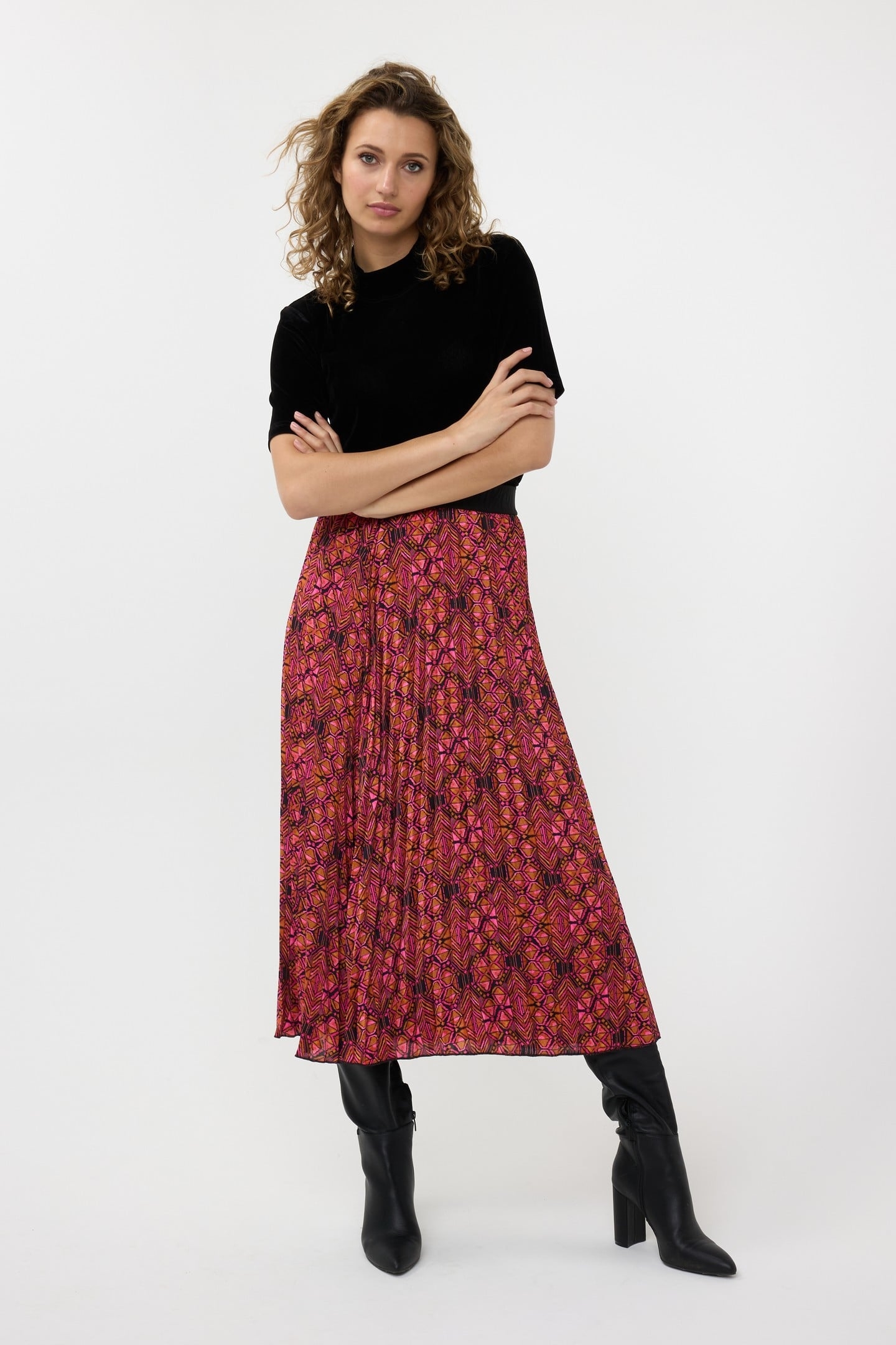 TOP WRINKLED WAIST BLACK 1