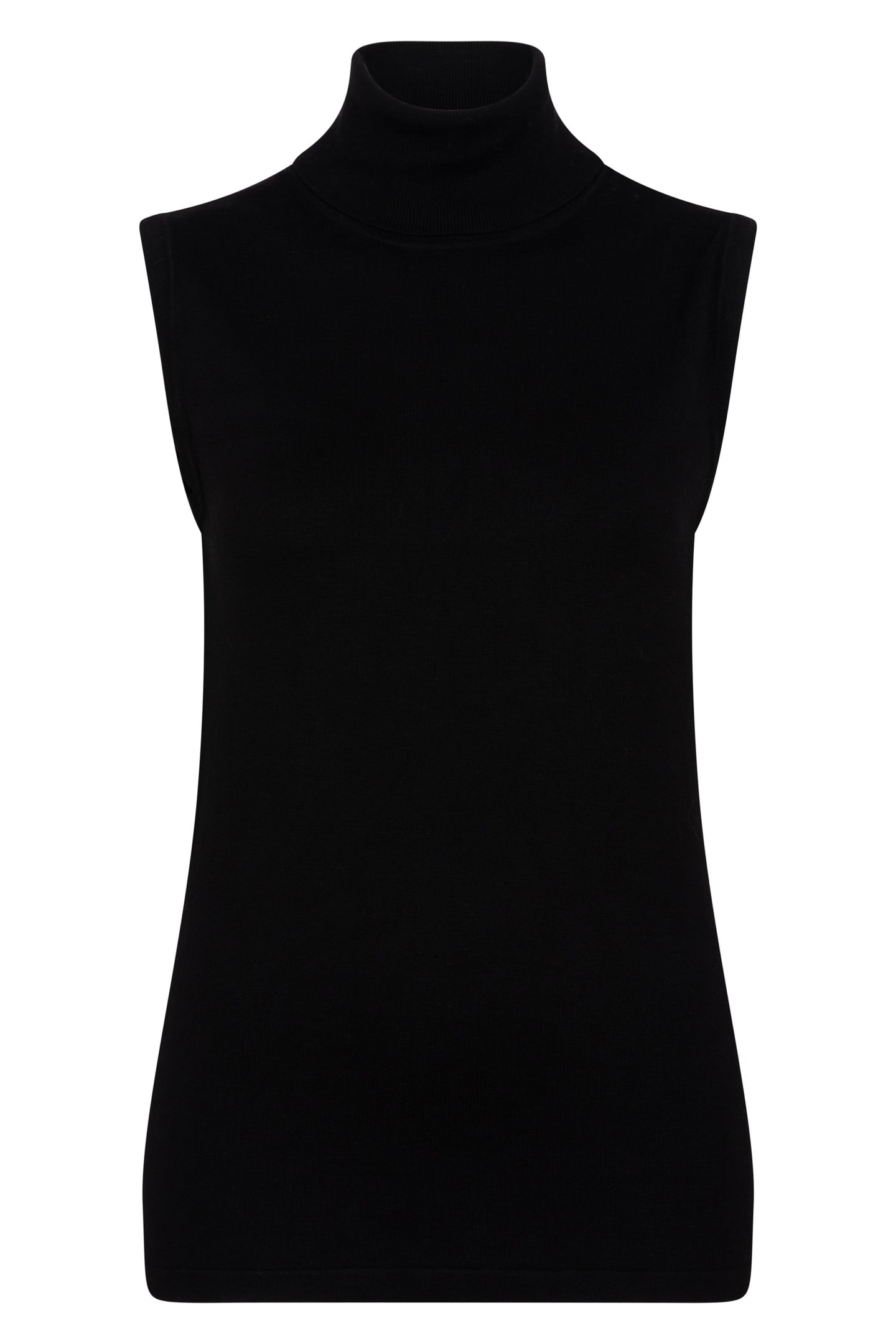 SWEATER SLV/LSS COL BASIC KNIT BLACK 4