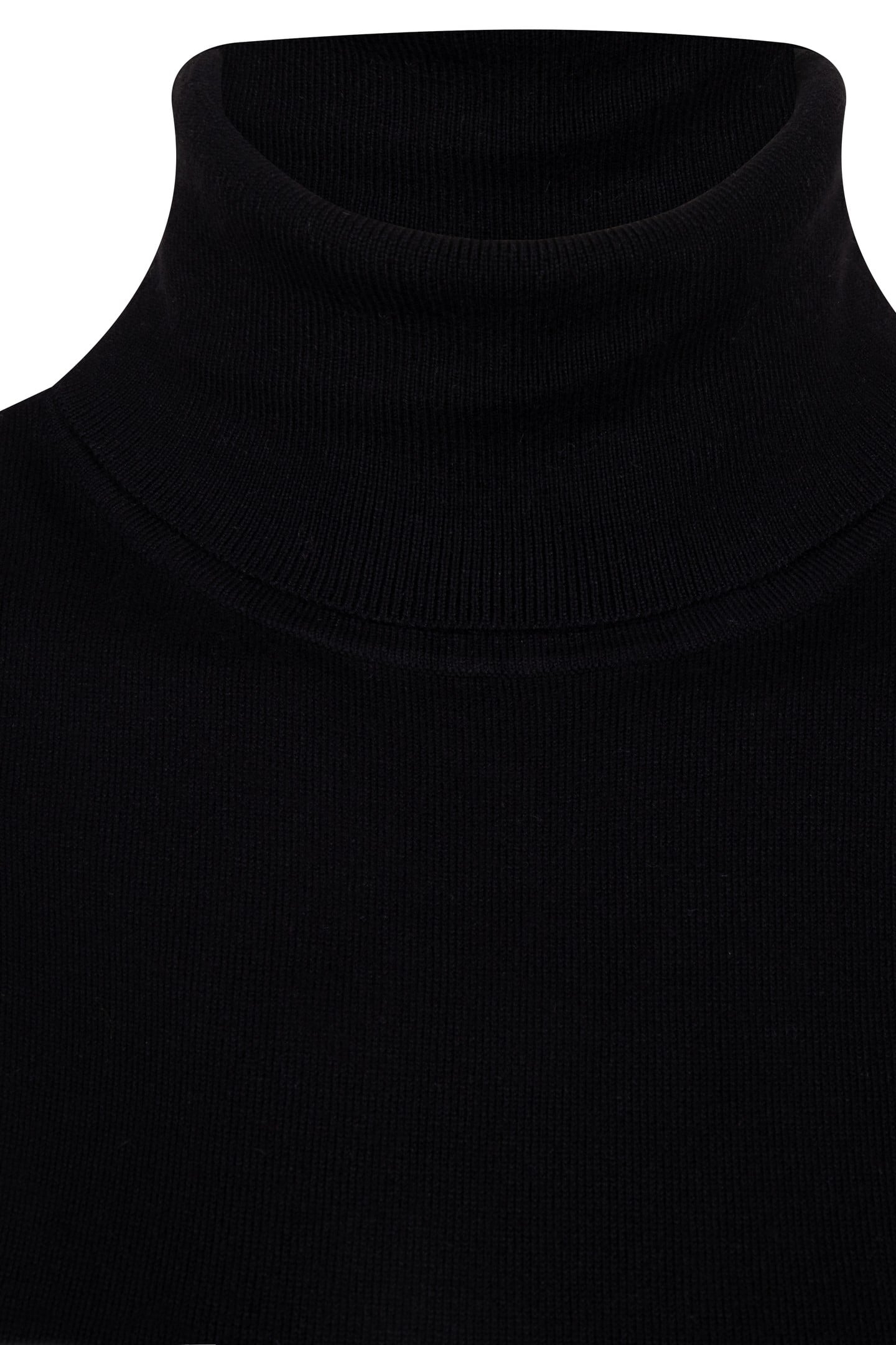 SWEATER SLV/LSS COL BASIC KNIT BLACK 6