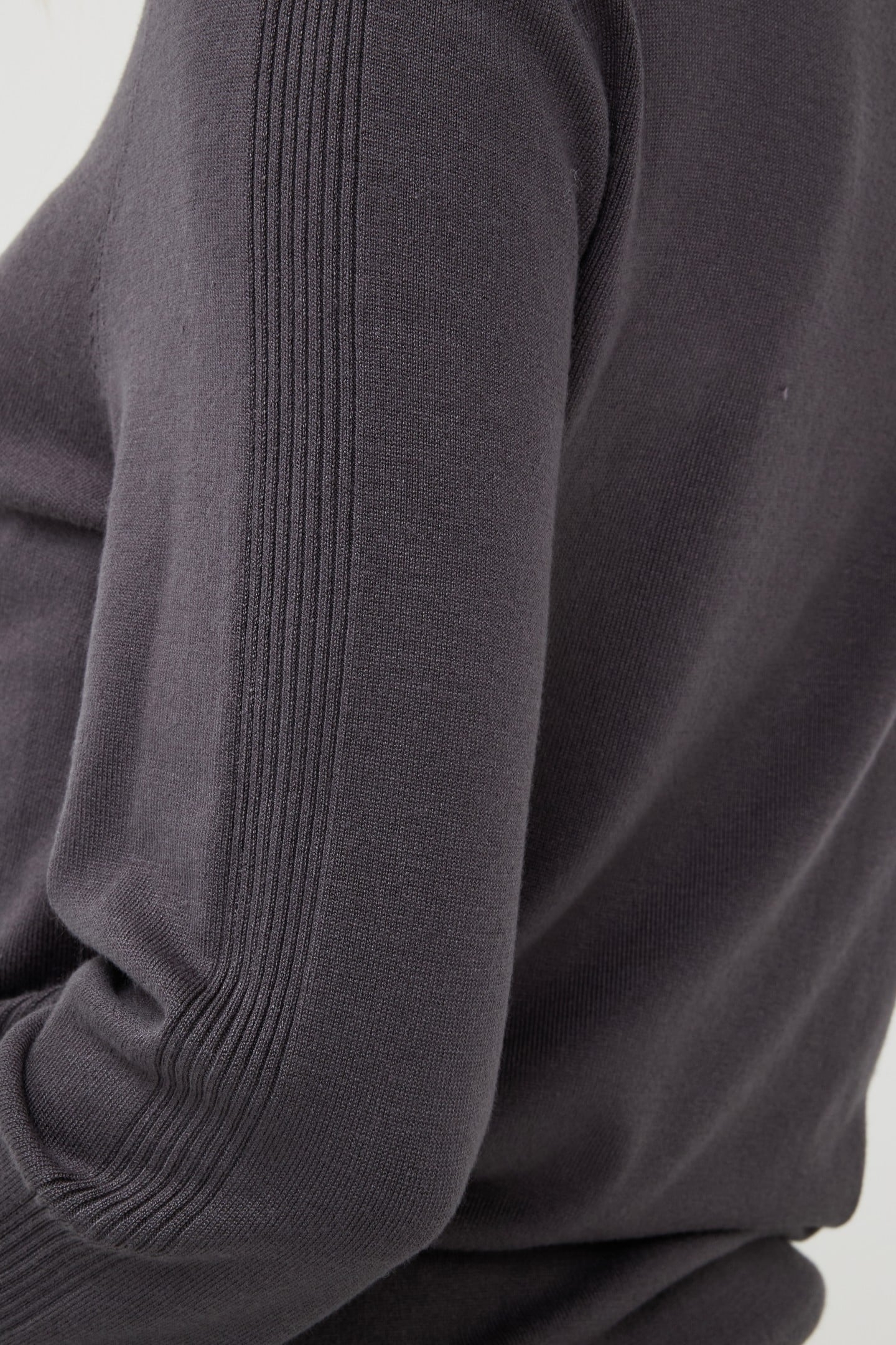 SWEATER COL BASIC KNIT GREY 5