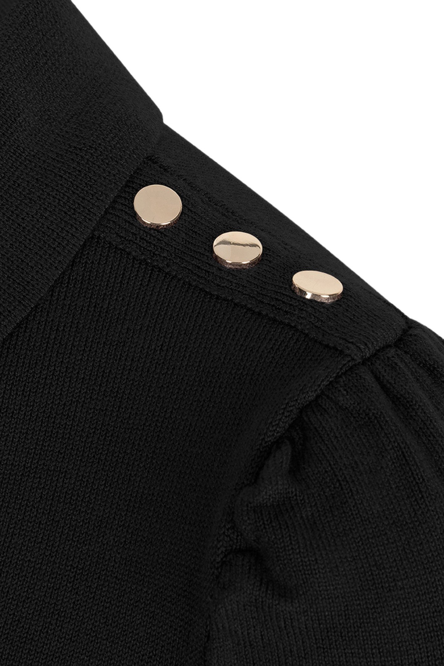 SWEATER COLLAR BASIC KNIT BLACK 3