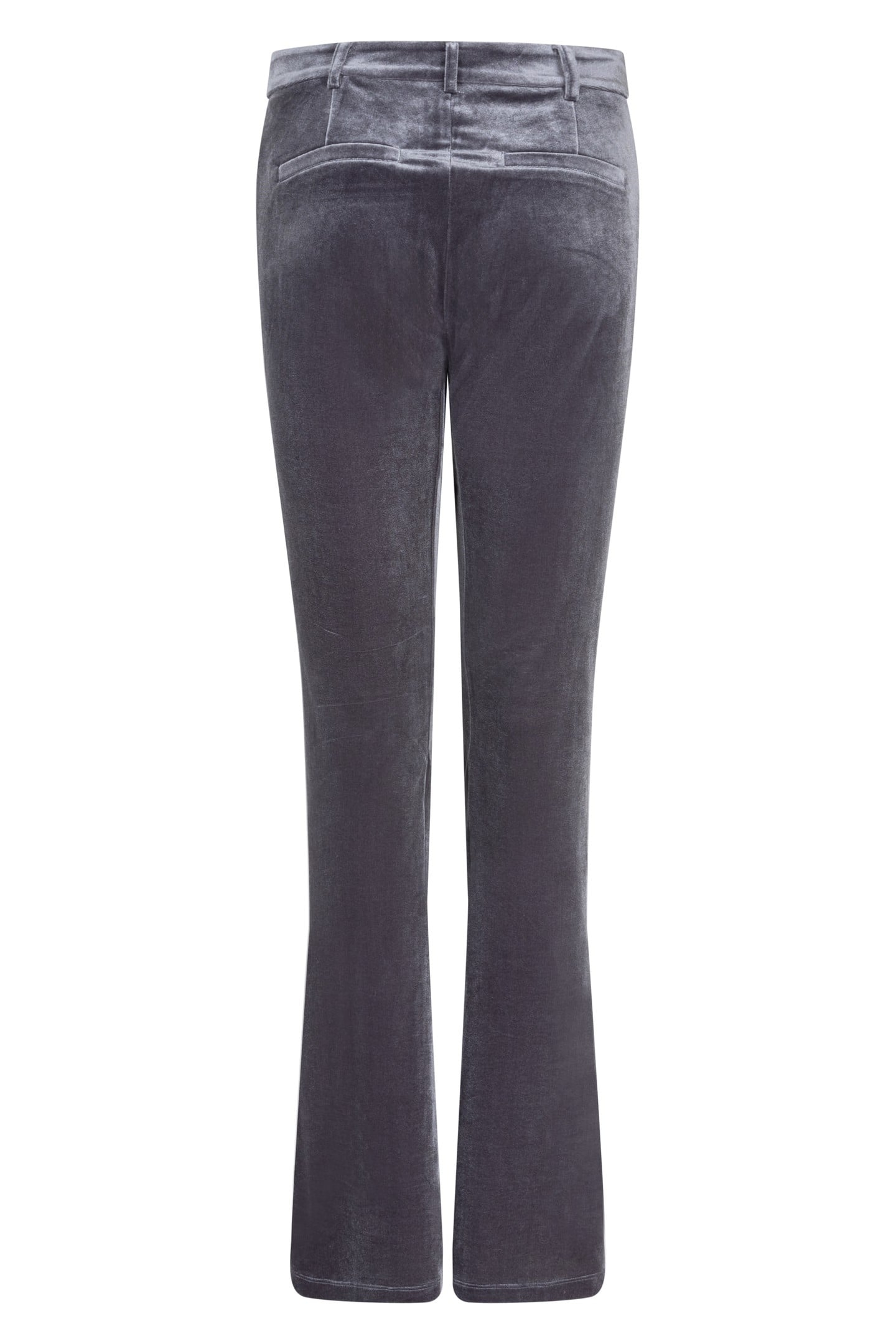 TROUSERS FLAIR VELOURS GREY 5
