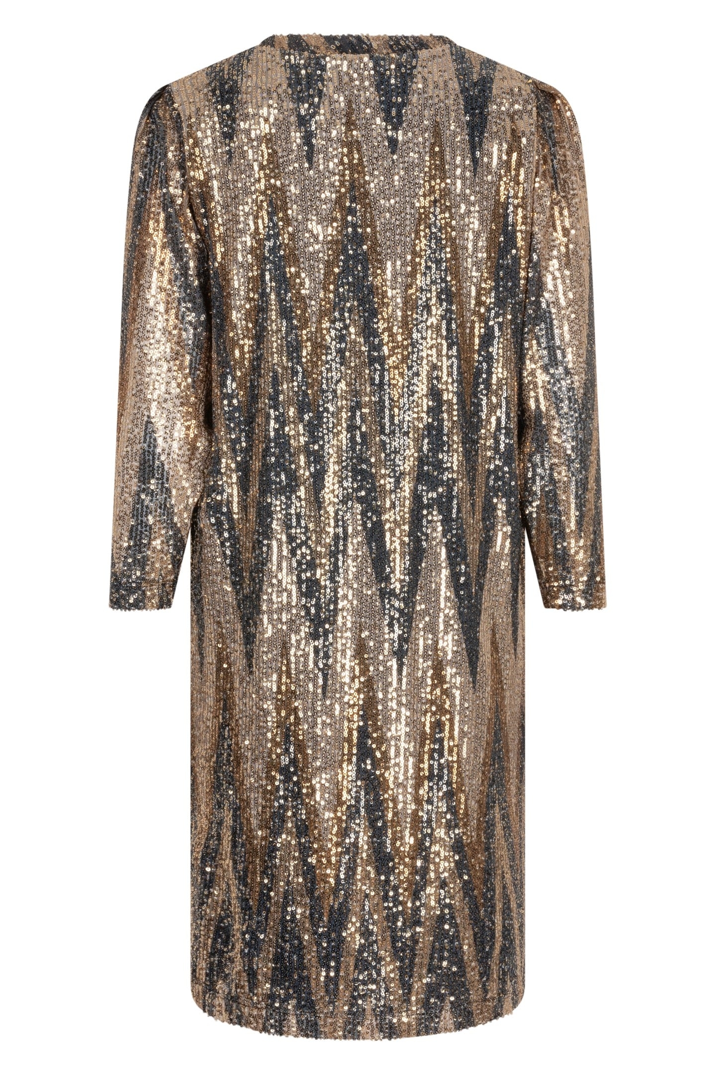 DRESS SEQUINS ZIGZAG PRINT 5