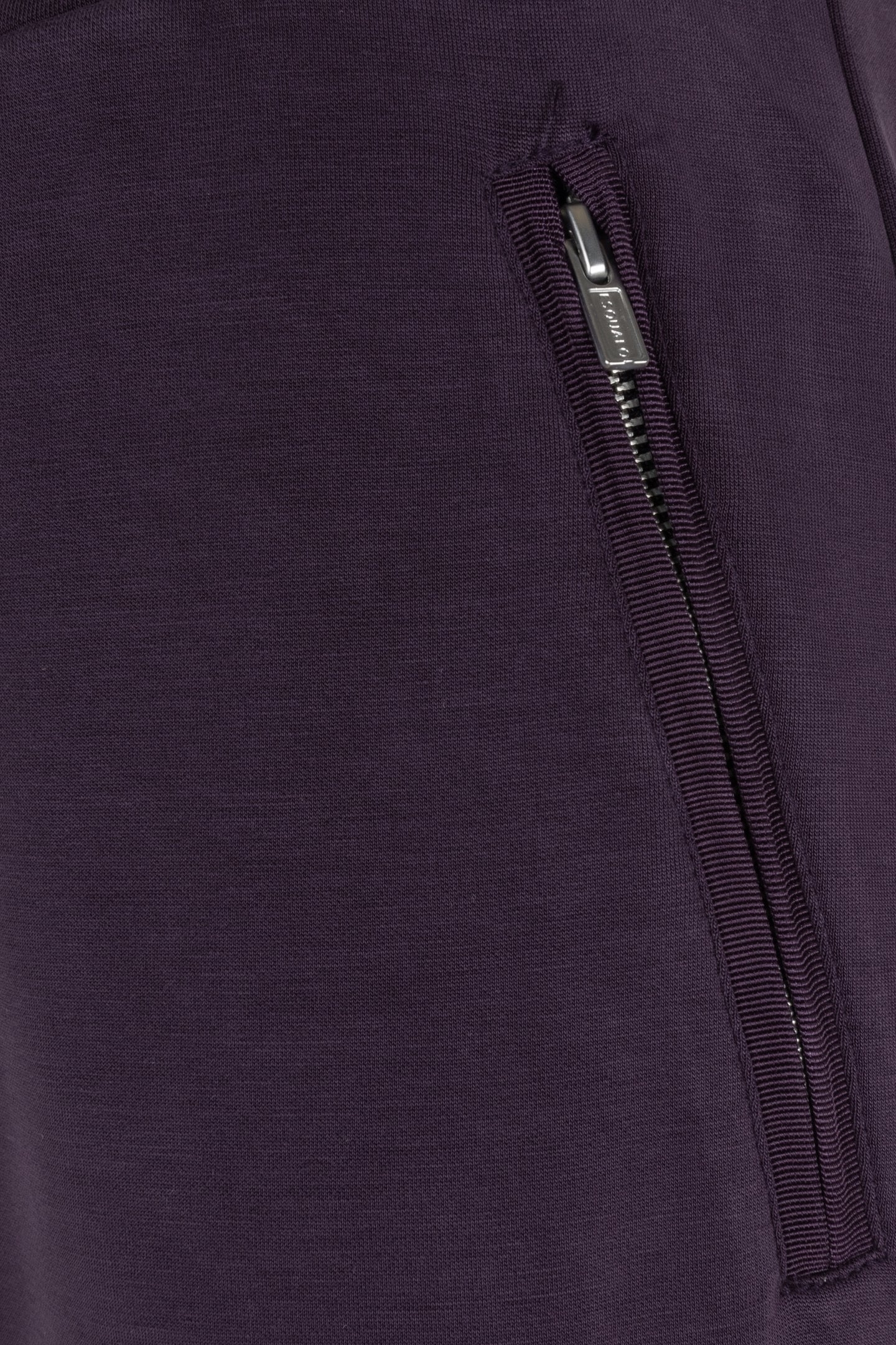 TROUSERS SATIN POCKET MODAL DARK PURPLE 7