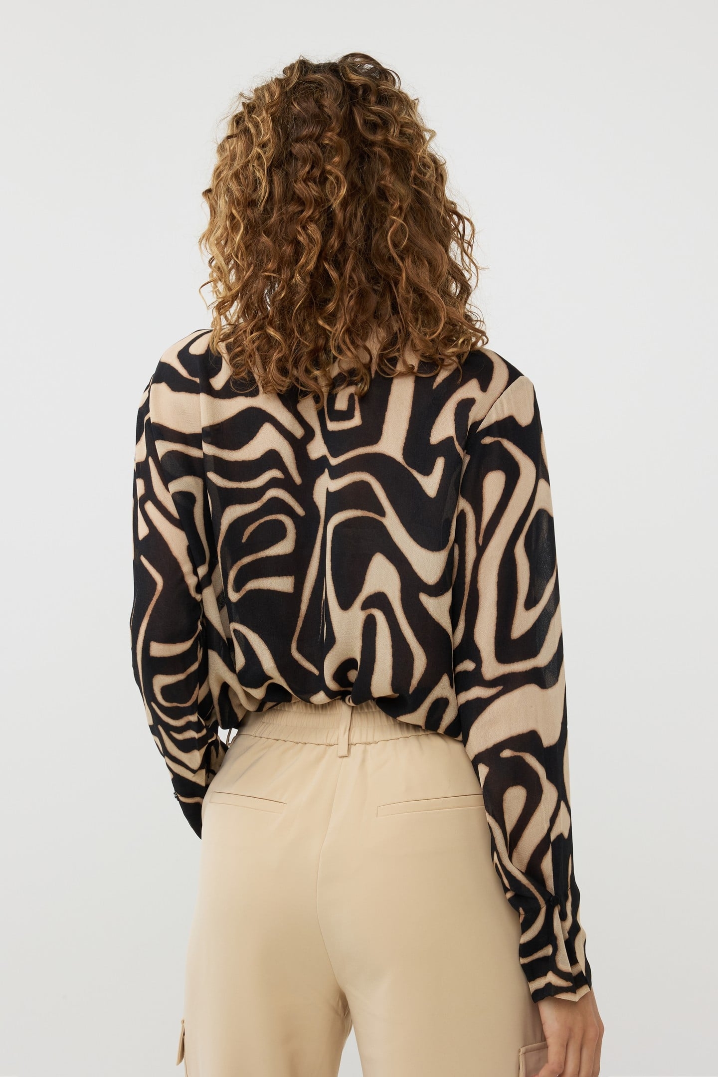 BLOUSE SHAWL COLLAR HARMONY PRINT 3