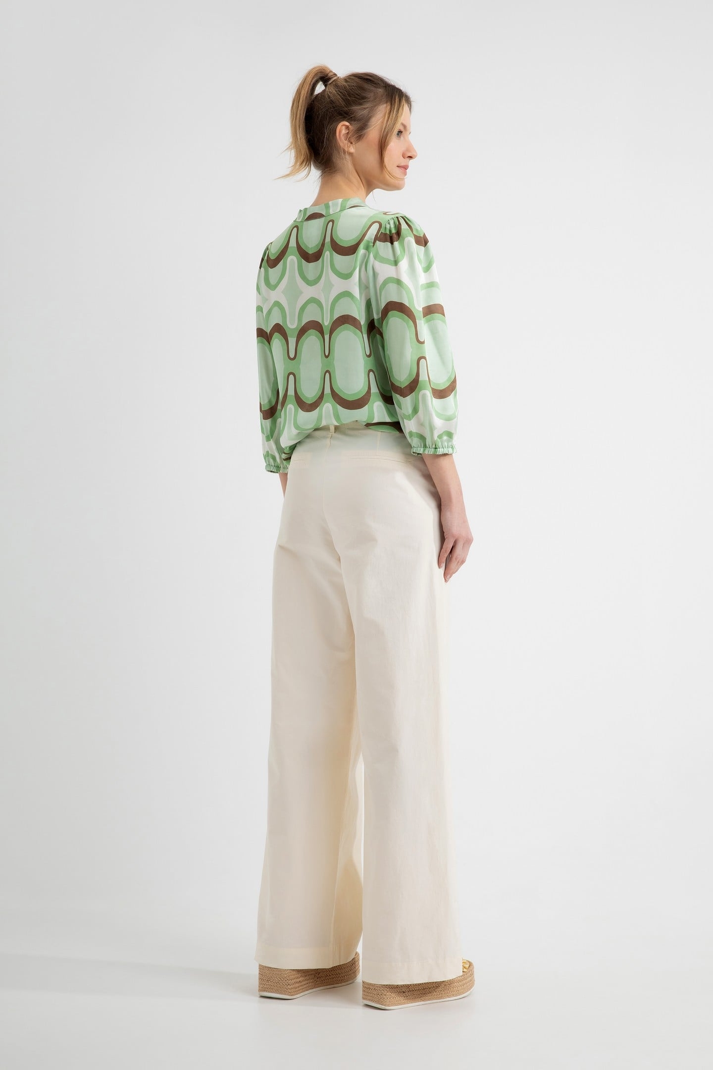 DENVER BLOUSE SEA GREEN PRINT 4