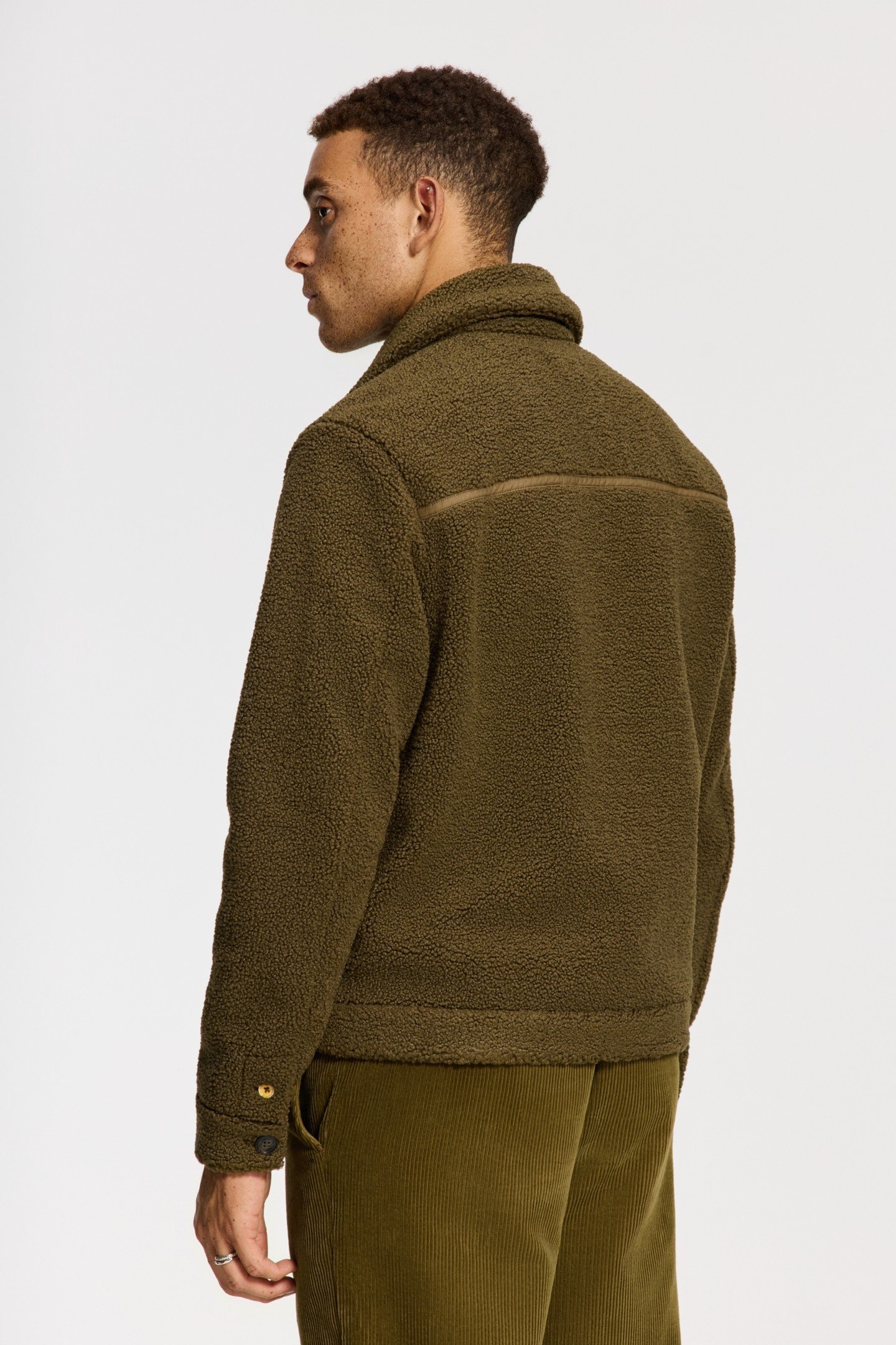 SYD TEDDY JACKET GREEN OLIVE 4