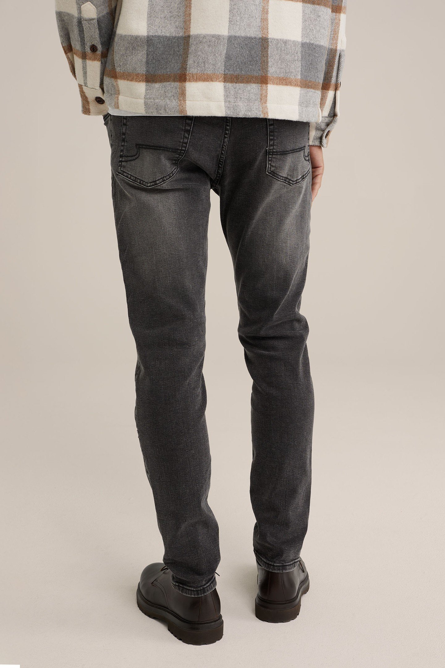 5-POCKET MID WAIST DARK GREY 3