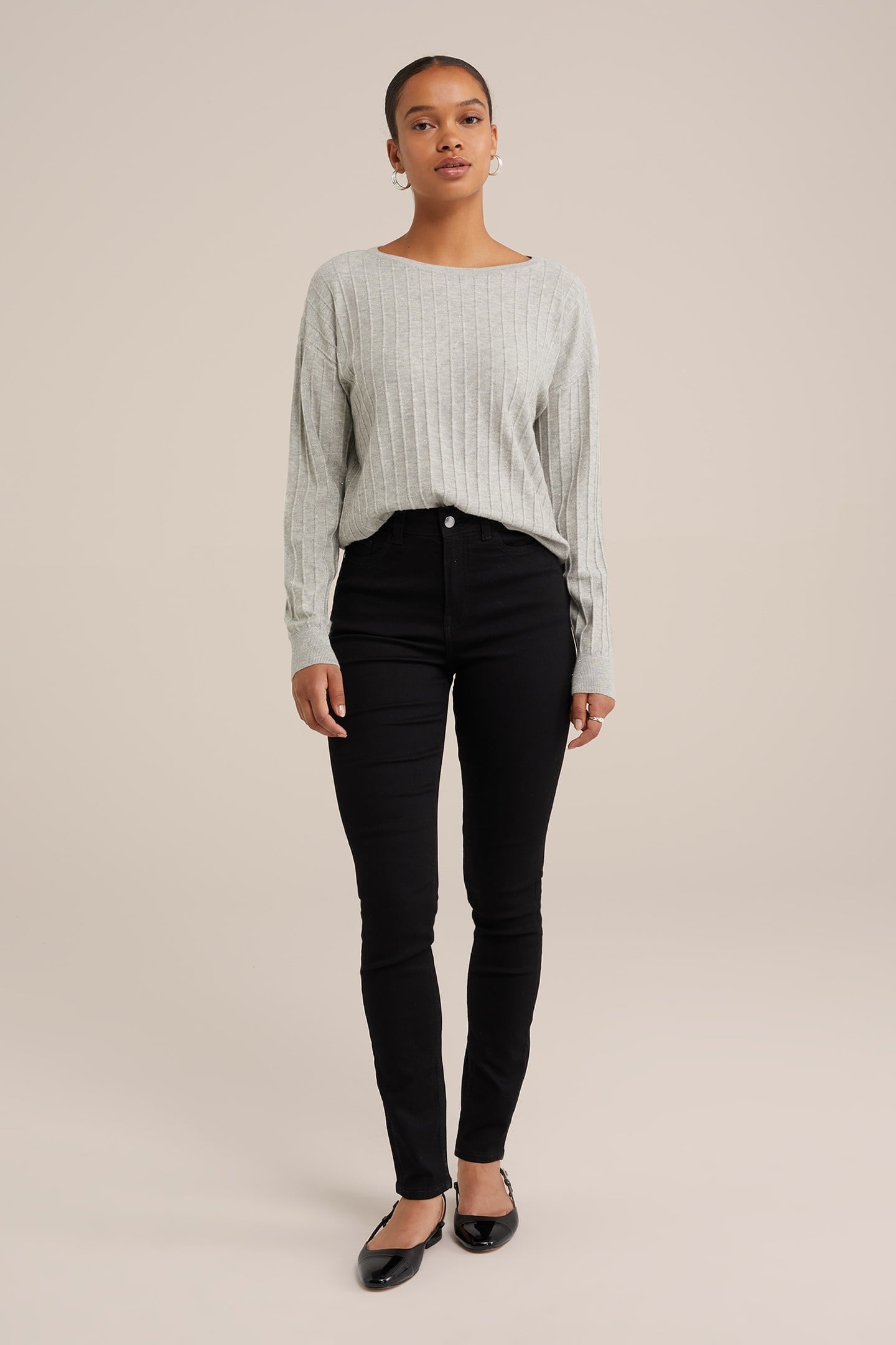 5-POCKET HIGH WAIST BLACK 2