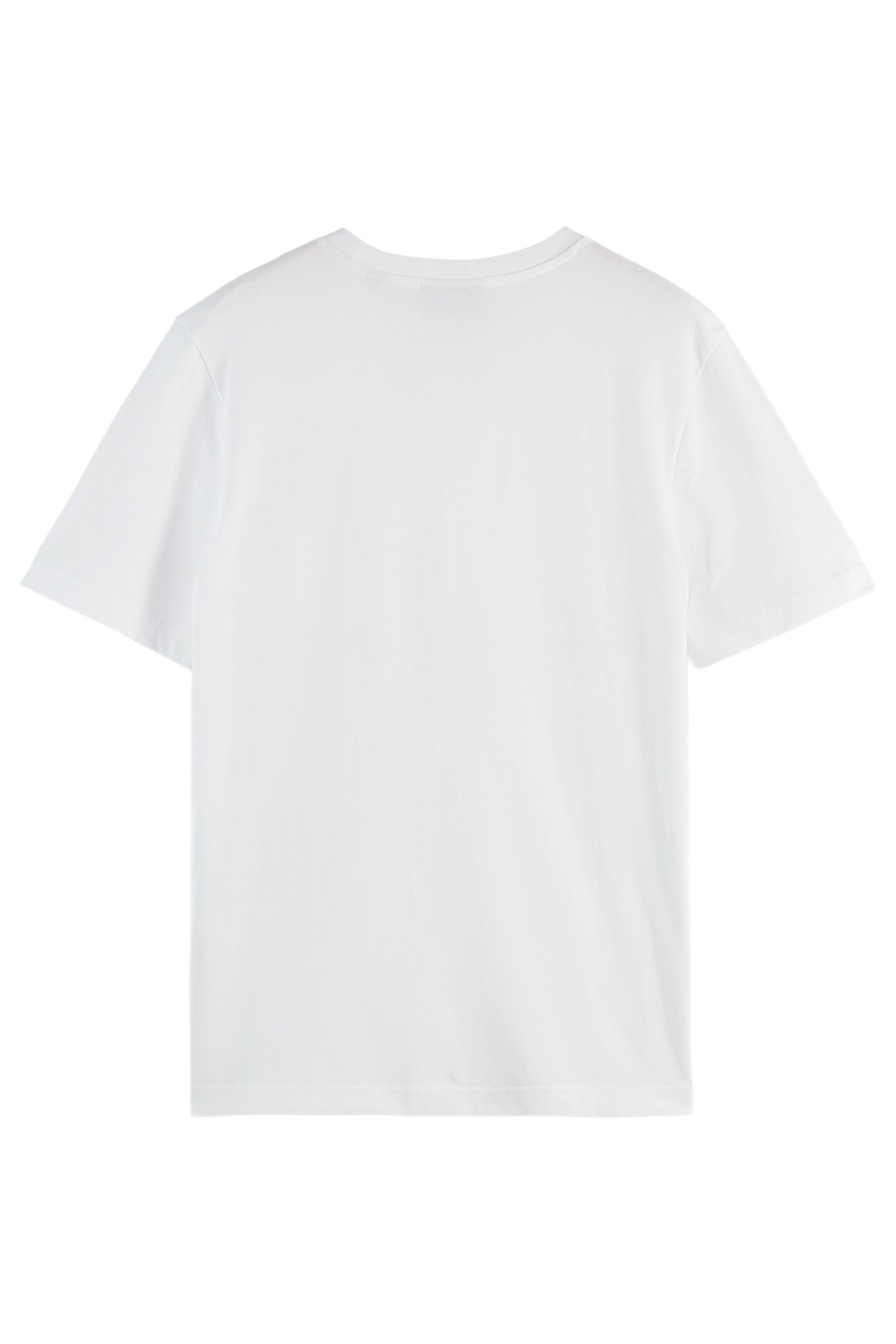 REGULAR FIT LEFT CHEST LOGO T-SHIRT WHITE 3
