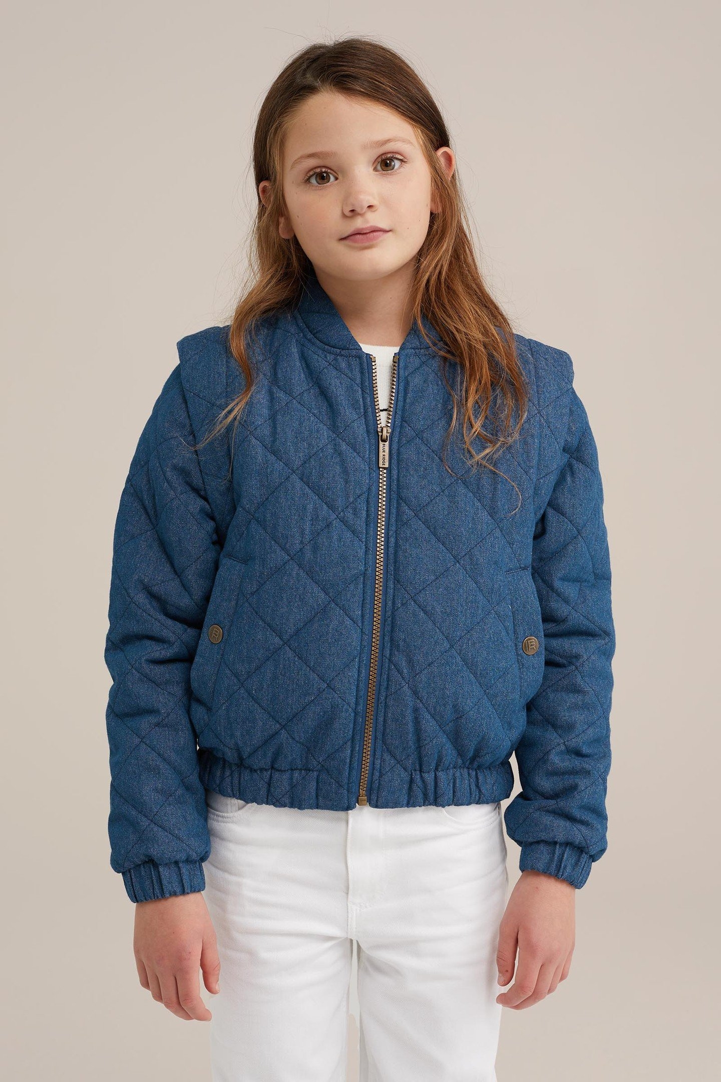GIRLS BOMBER DARK BLUE 1