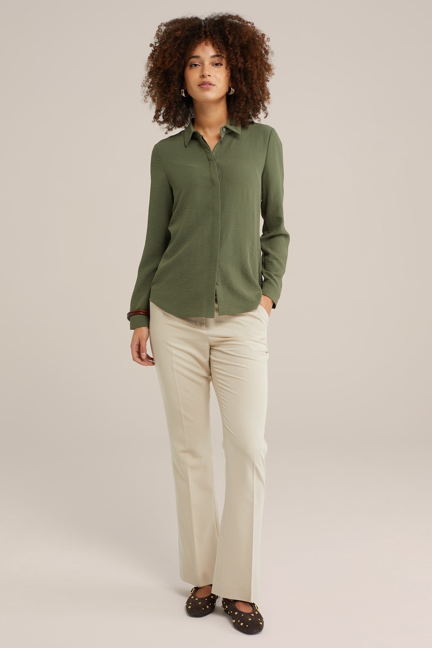 BLOUSE OLIVE GREEN 2