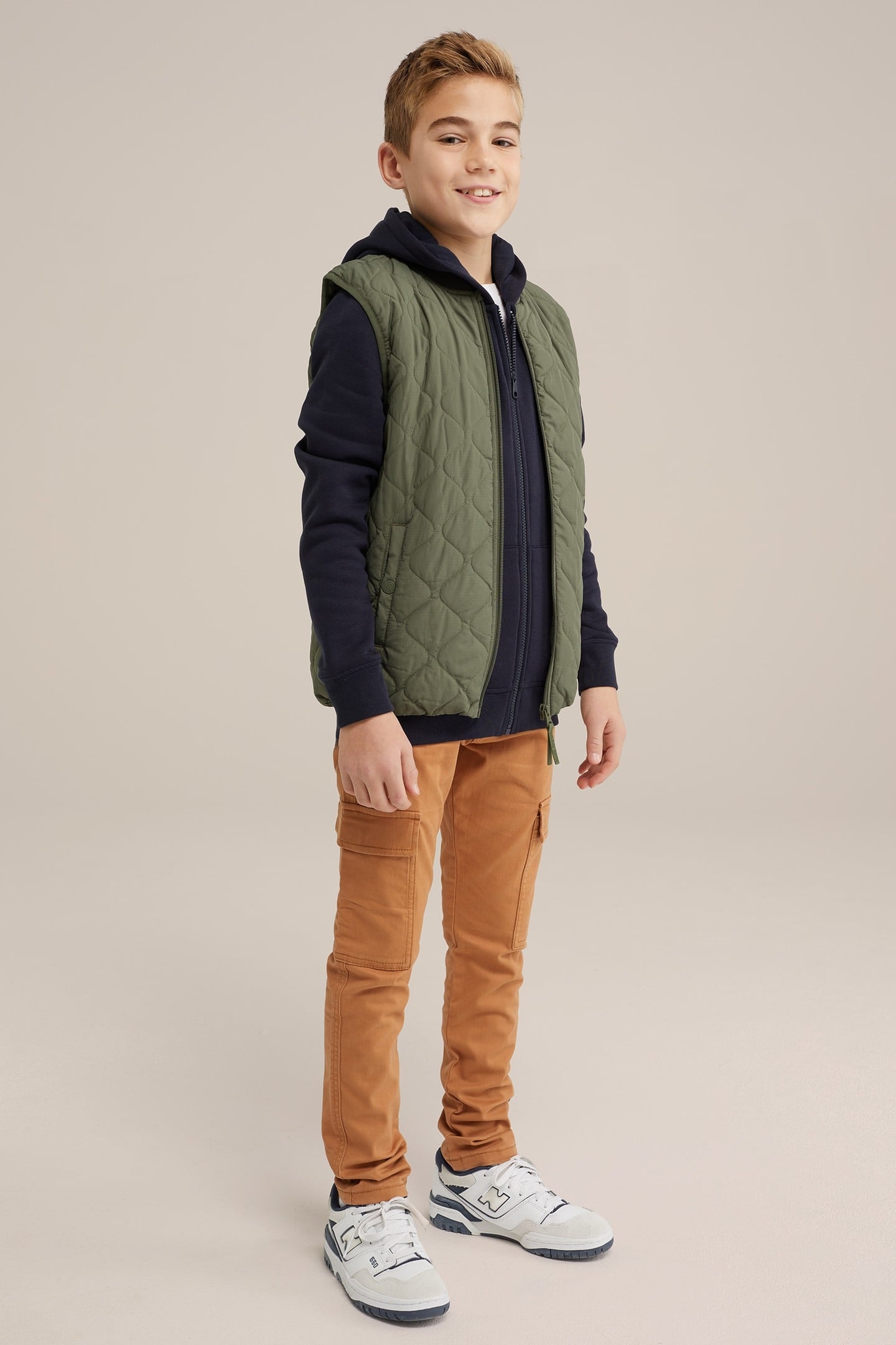 BOYS CARGO PANTS RUST BROWN 2