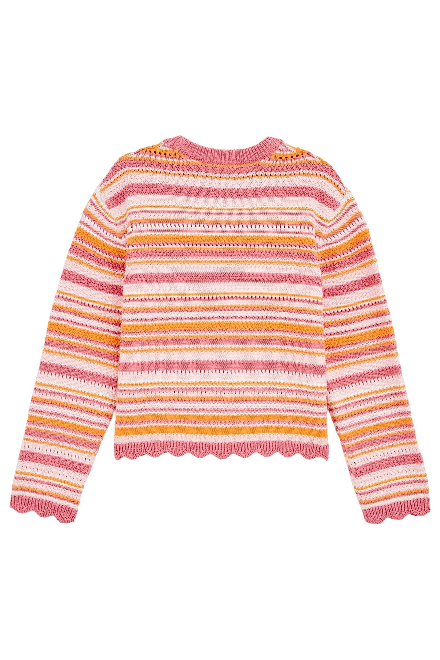 GIRLS KNITTED PULLOVER PINK 4