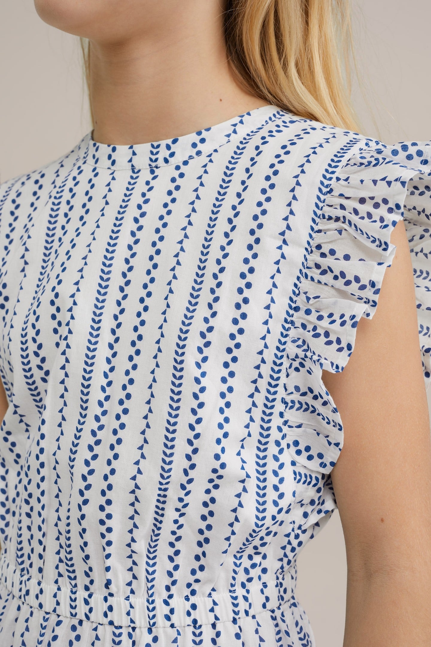 GIRLS DRESS MID LENGTH DARK BLUE 5