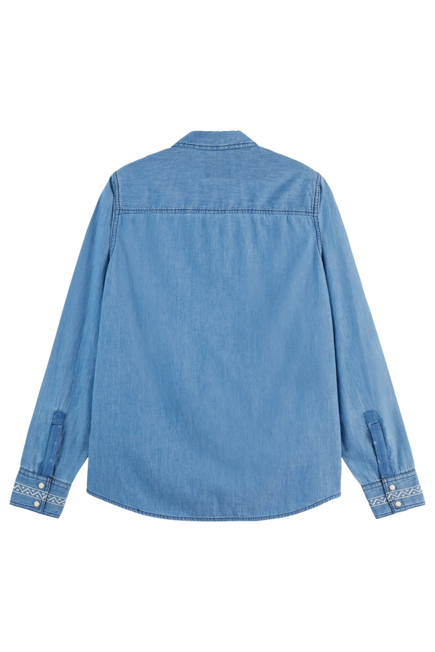 WASHED OUT LIGHTWEIGHT DENIM SHIRT WASHED INDIGO 2