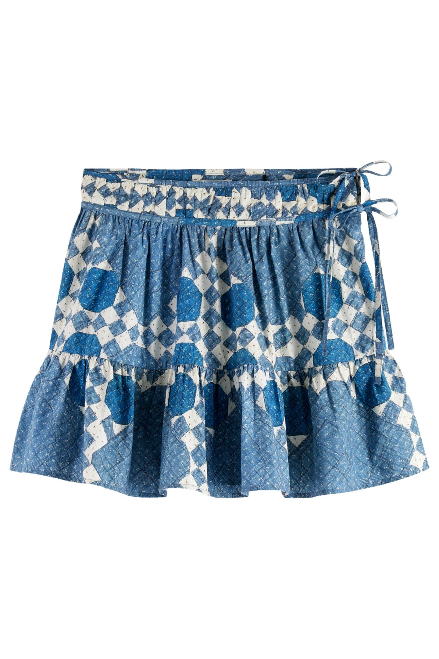 MINI SKIRT WITH GATHERING HEIRLOOM QUILT 1