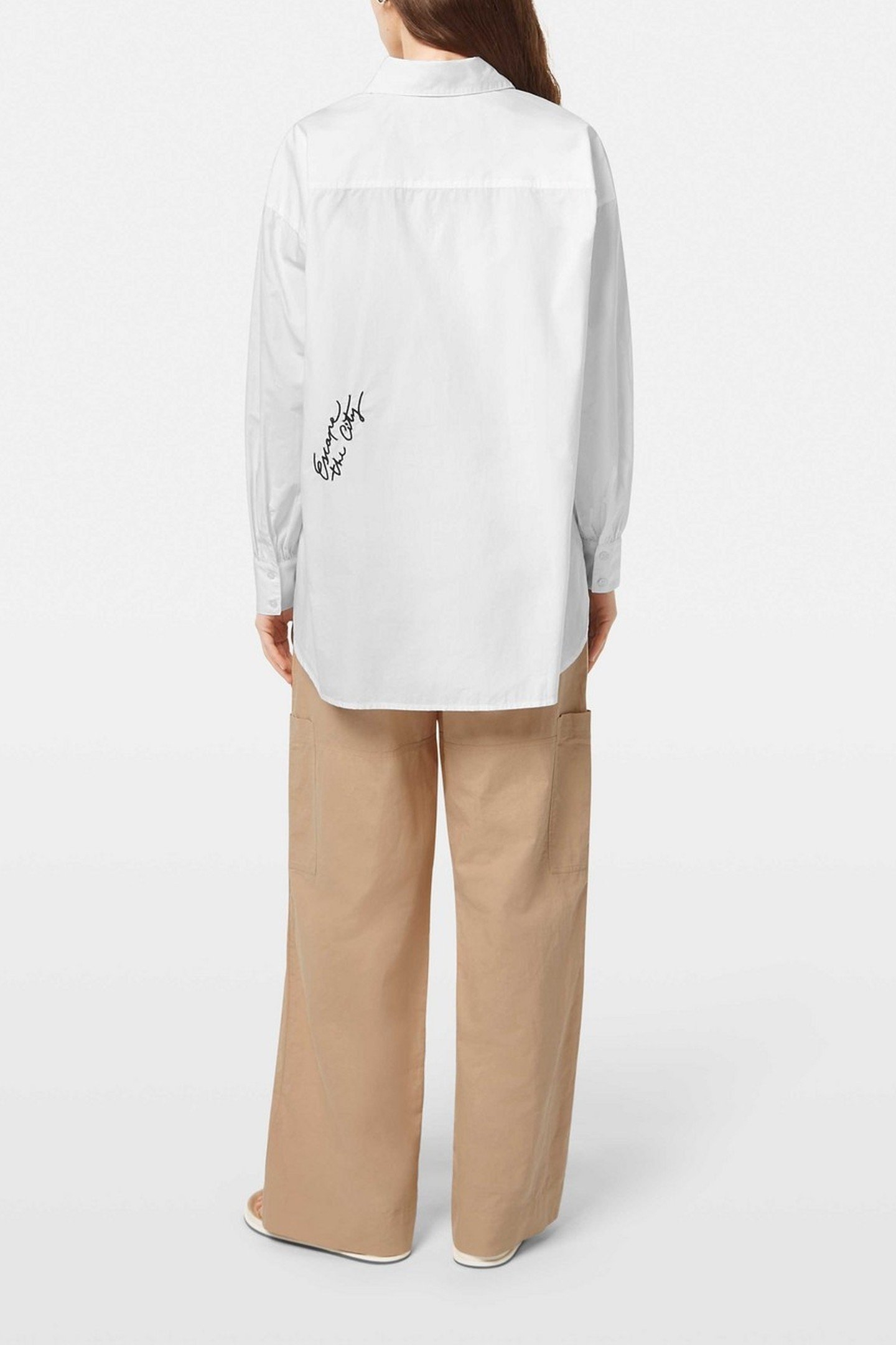 EMBROIDERED POPLIN SHIRT WHITE 3