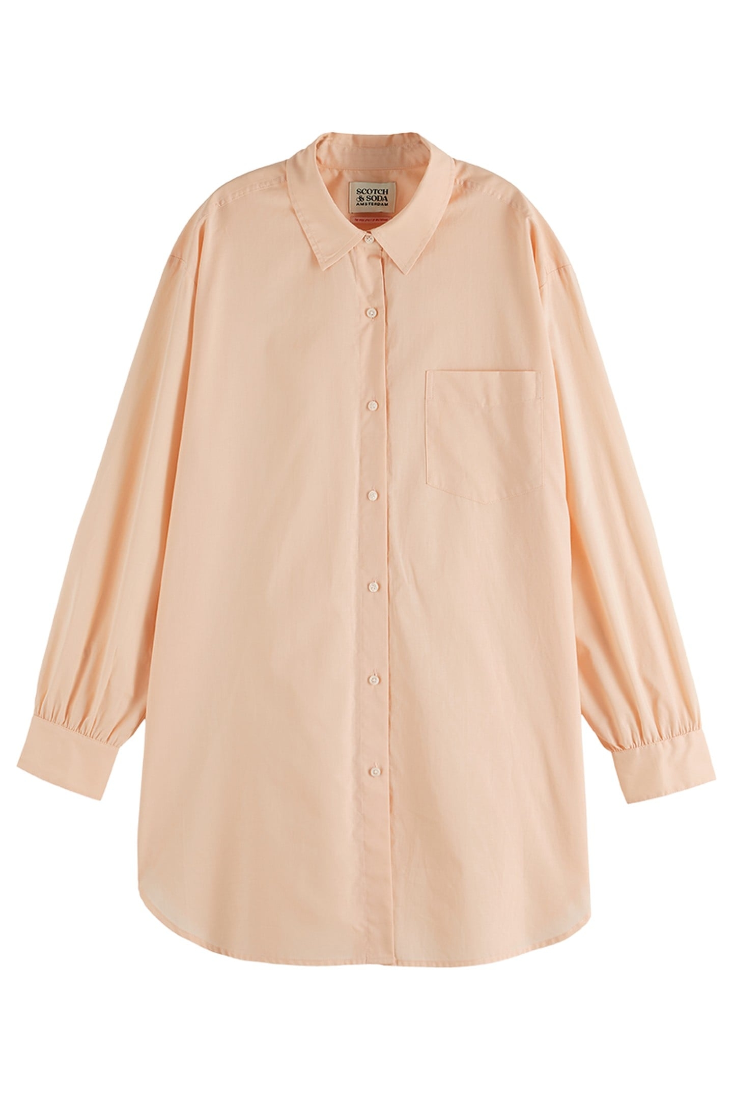 OVERSIZED LIGHT WEIGHT COTTON SHIRT COLD BREW 4