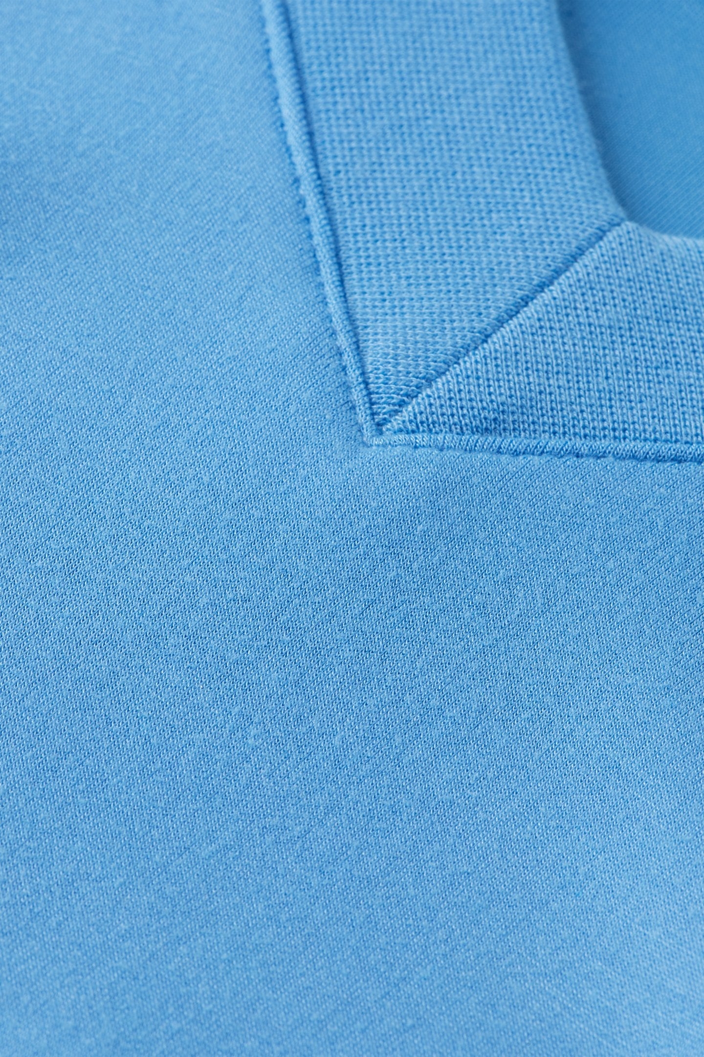 V-NECK MODAL SWEATSHIRT AQUA BLUE 6