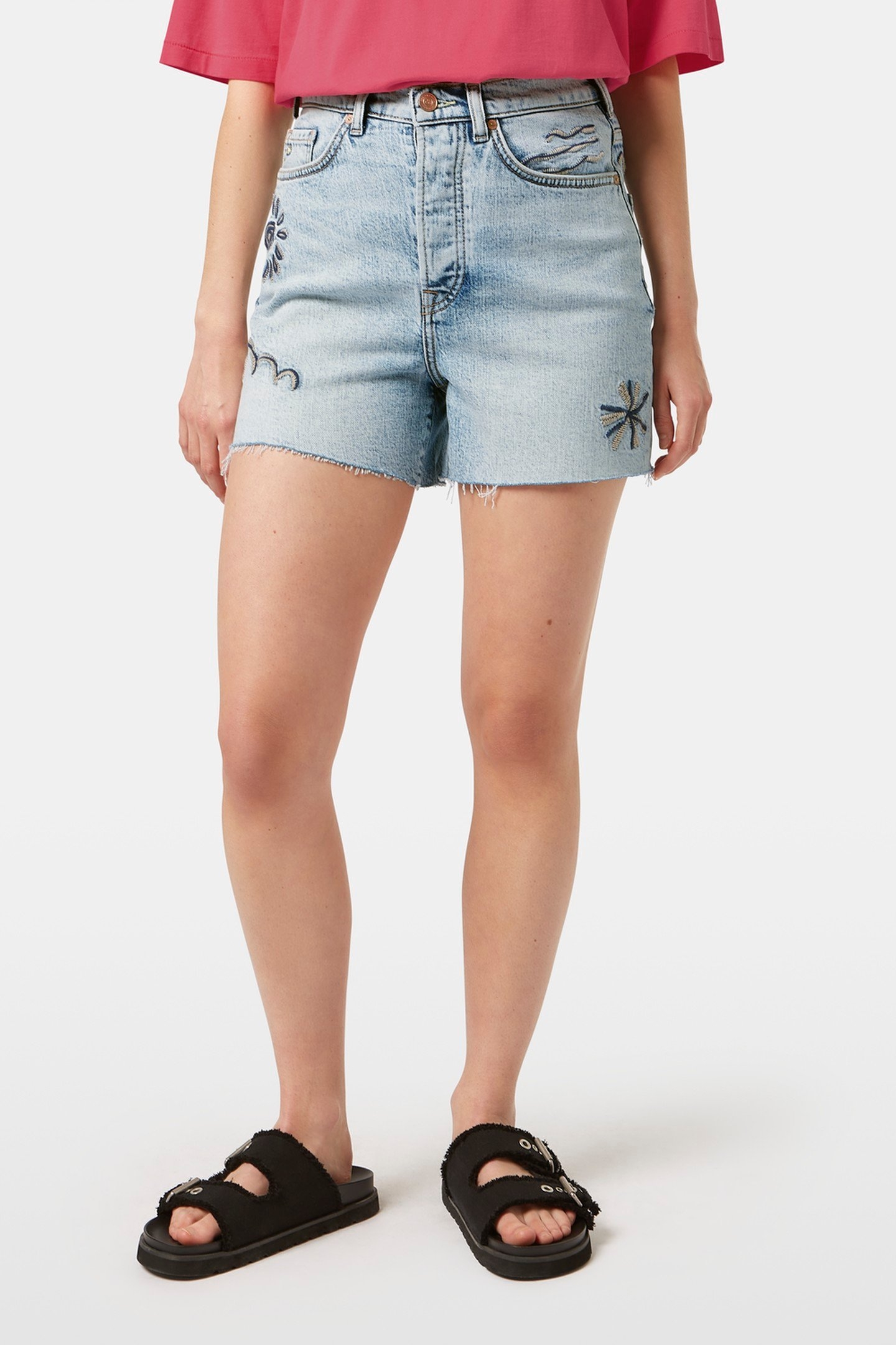 THE RAY CUT OFF DENIM SHORT  SPRING LIGHTS 3