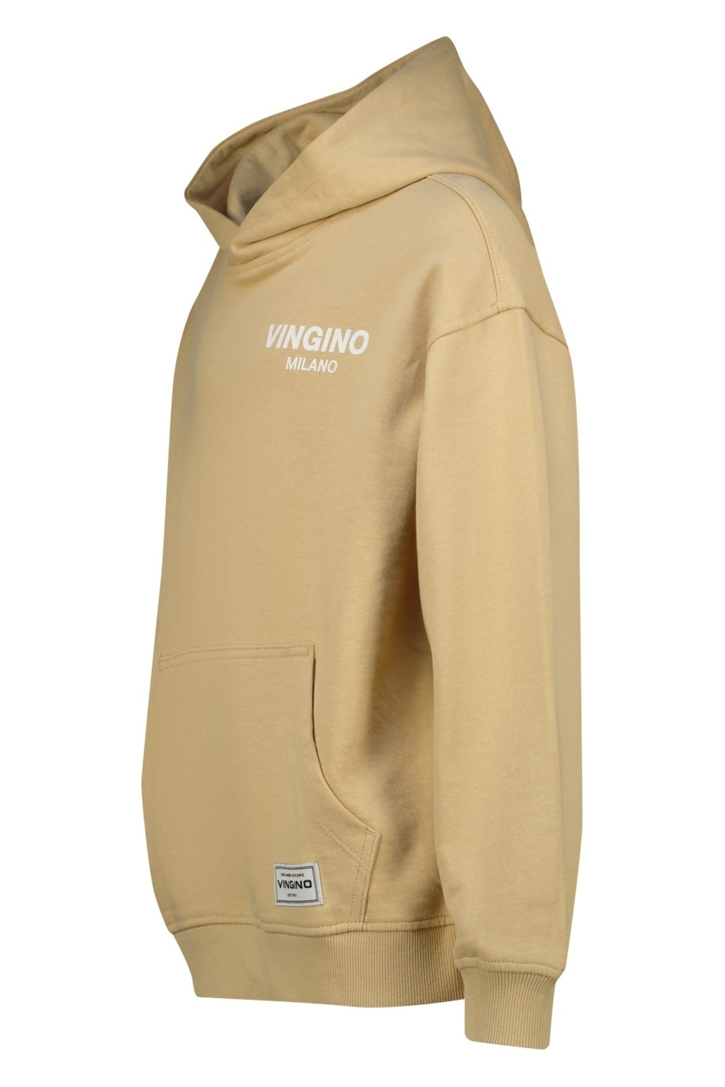 BOYS BASIC-HOODY SWEATER DUNE SAND 3