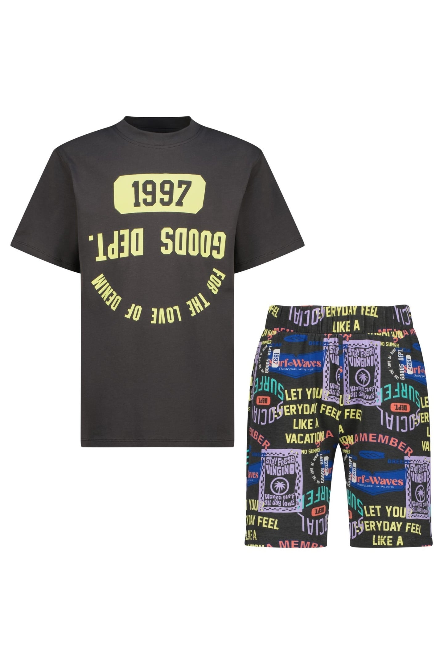 BOYS WASOY PYJAMA METTALIC GREY 1