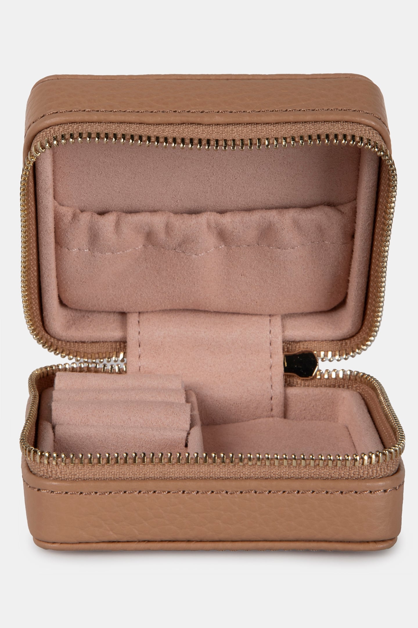 LEATHER JEWELLERY BOX IN BEIGE 3