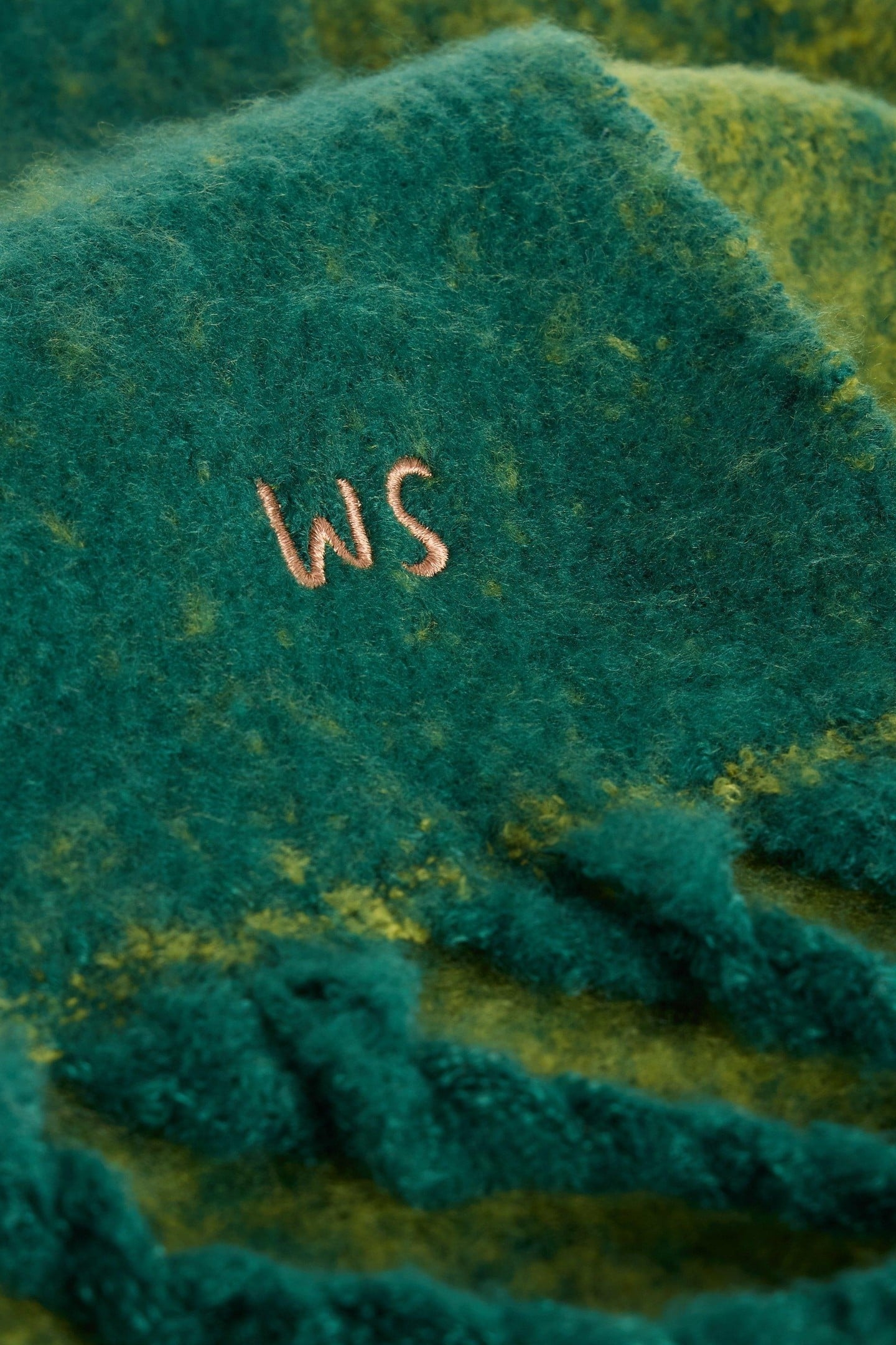 BENNY BRUSHED SCARF GREEN MULTI 3