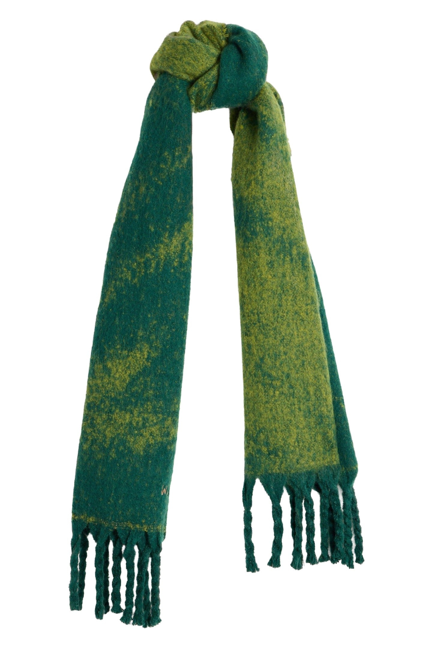 BENNY BRUSHED SCARF GREEN MULTI 2