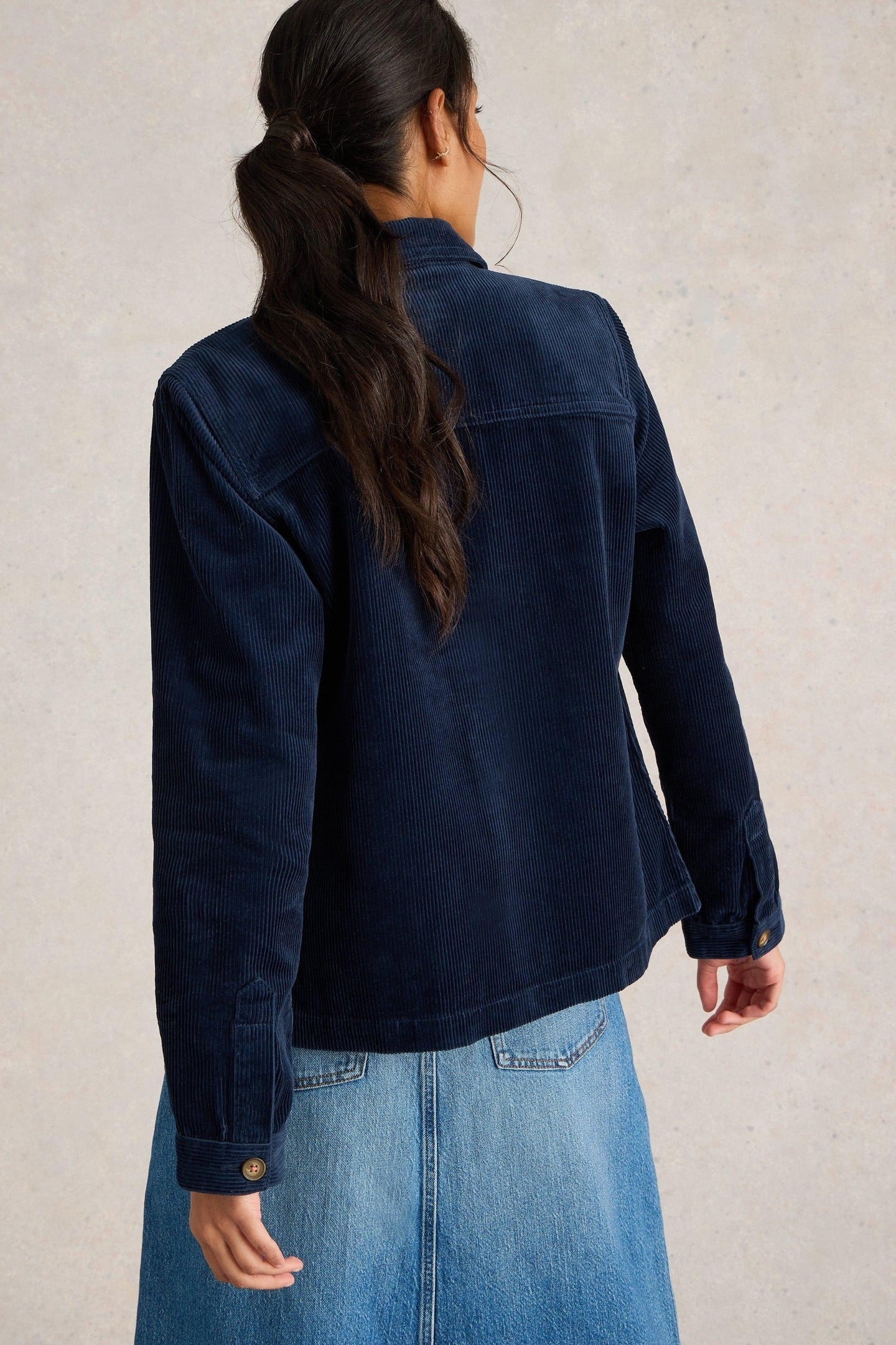 CARRIE CORD JACKET DARK NAVY 2