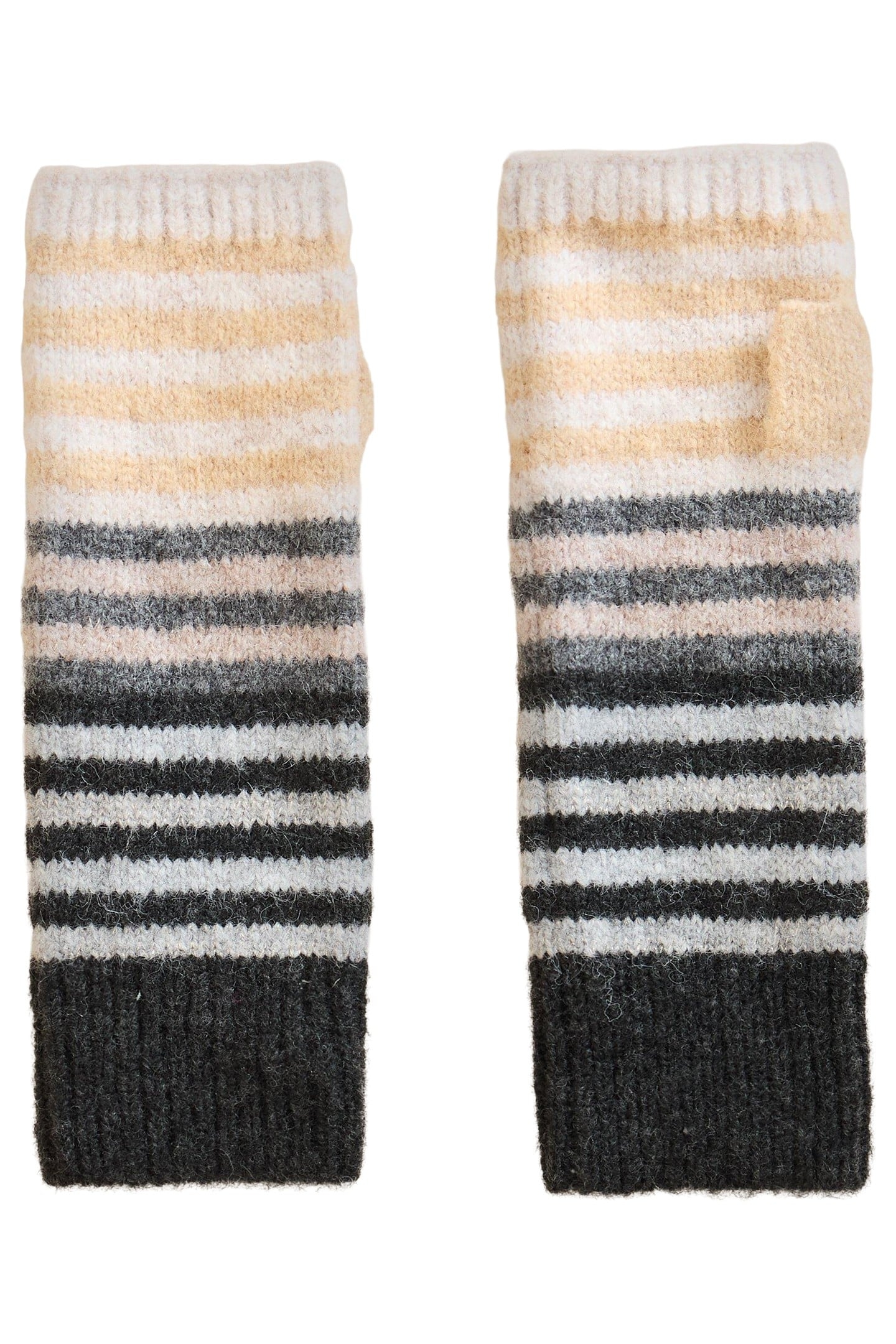 STRIPED ARM WARMER NATURAL MULTI 1