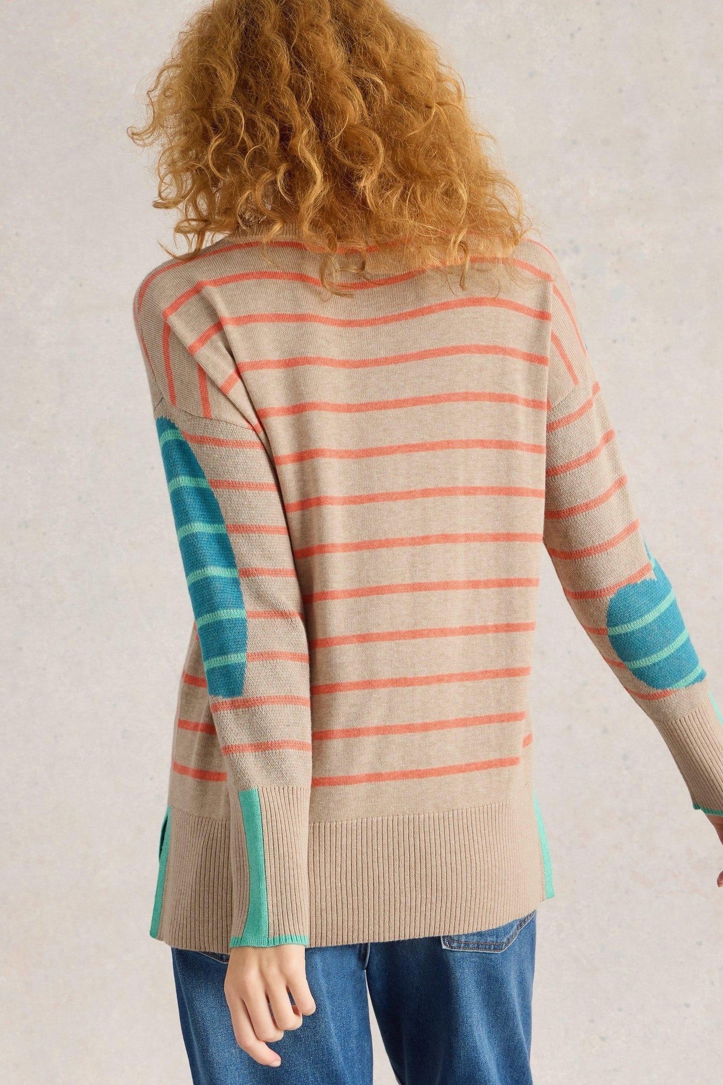 OLIVE HEART JUMPER NATURAL MULTI 4