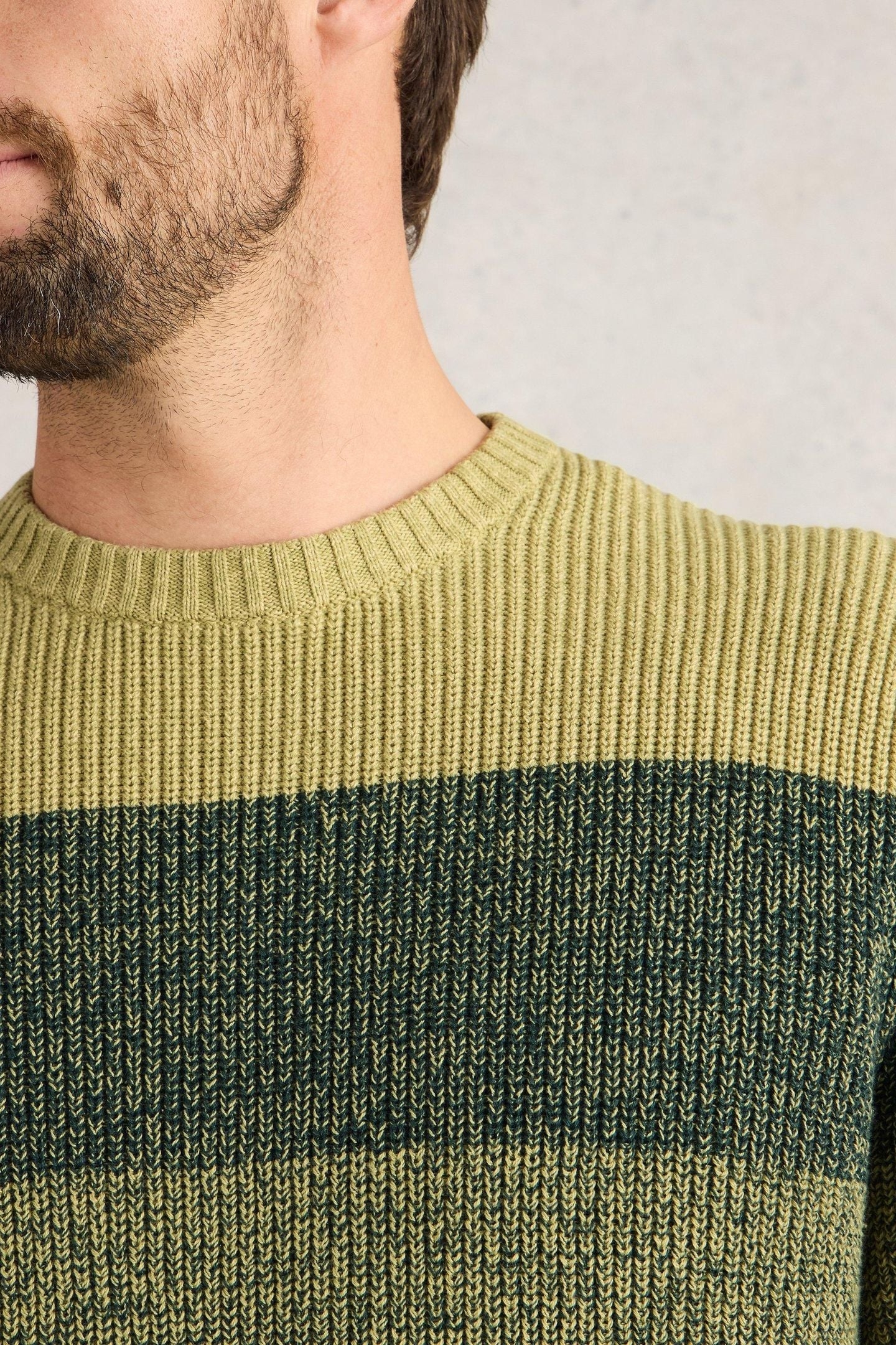 TWISTED COLOURBLOCK CREW GREEN MULTI 5