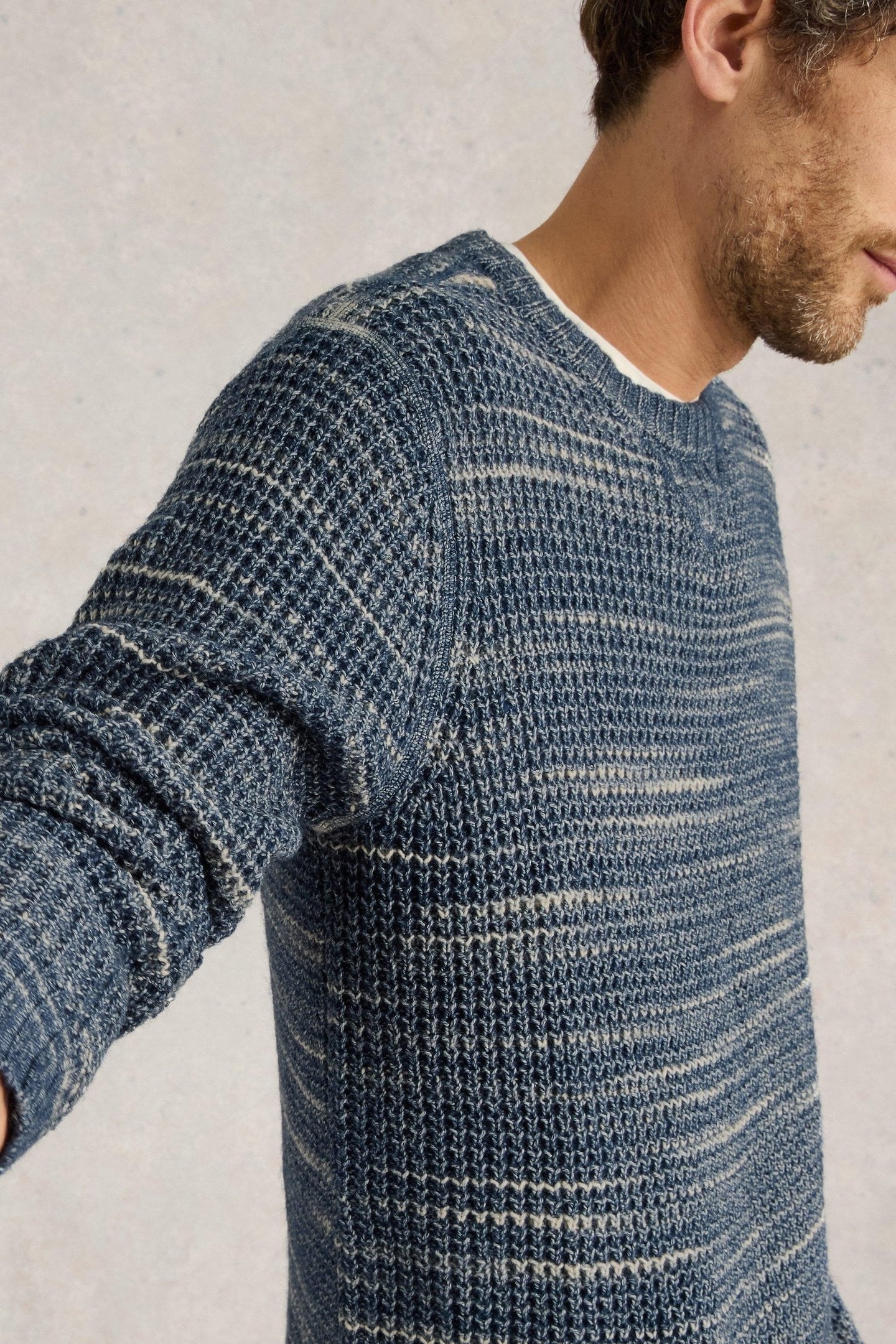 COMBE SPACEDYE JUMPER BLUE MULTI 6