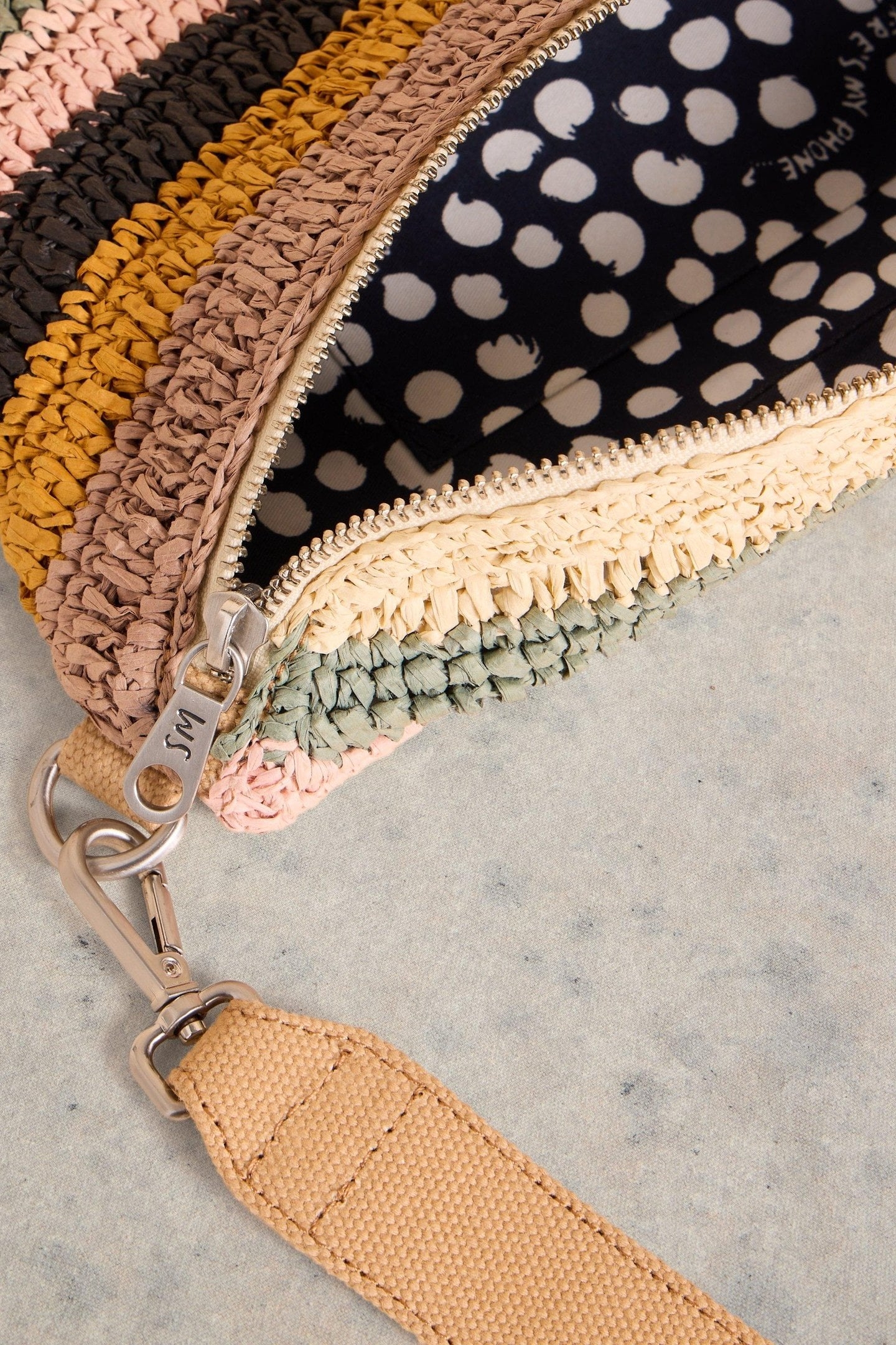 MINI SEBBY CROCHET BAG NATURAL MULTI 5