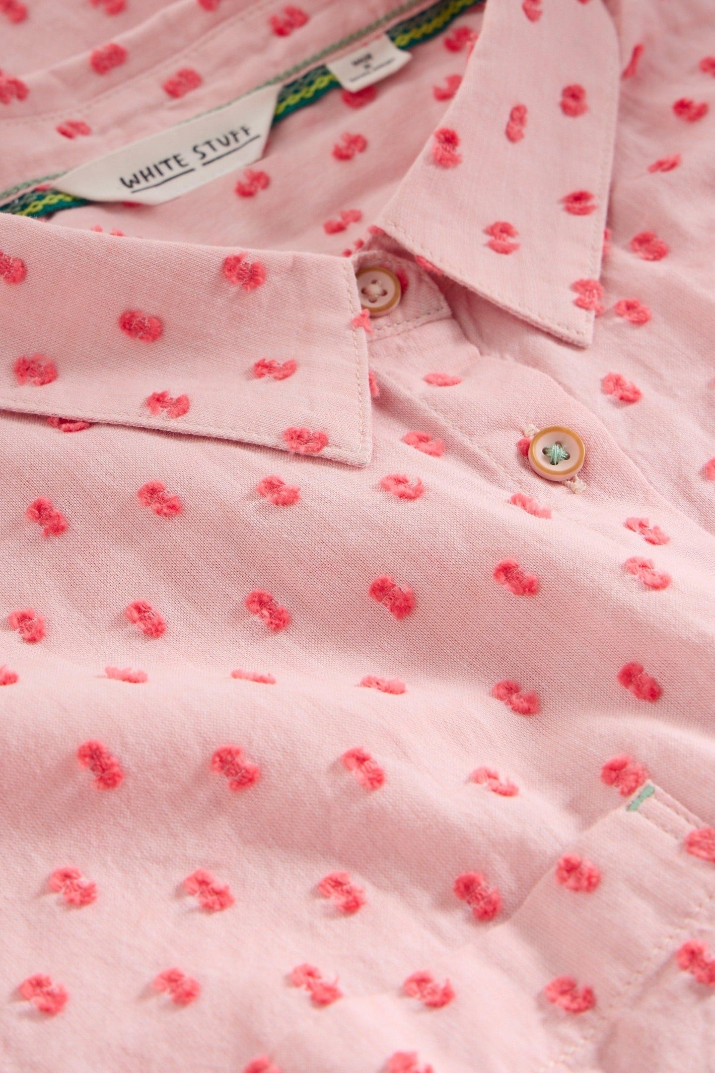 ELLIE ORGANIC COTTON SHIRT PINK MULTI 5