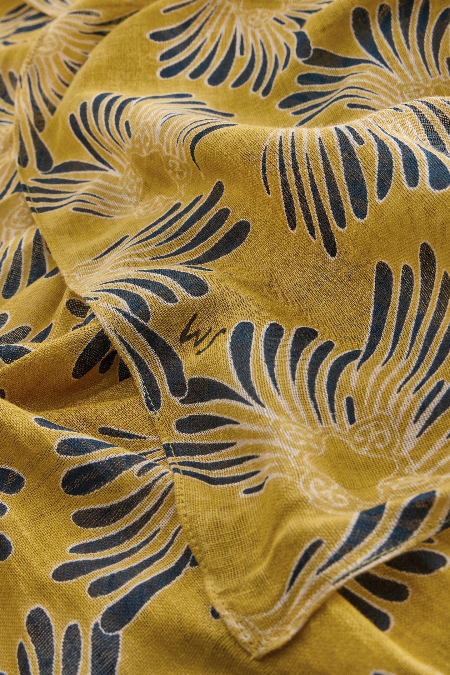 SUNDANCE FLORAL PRINTED SCARF YELLOW MULTI 3