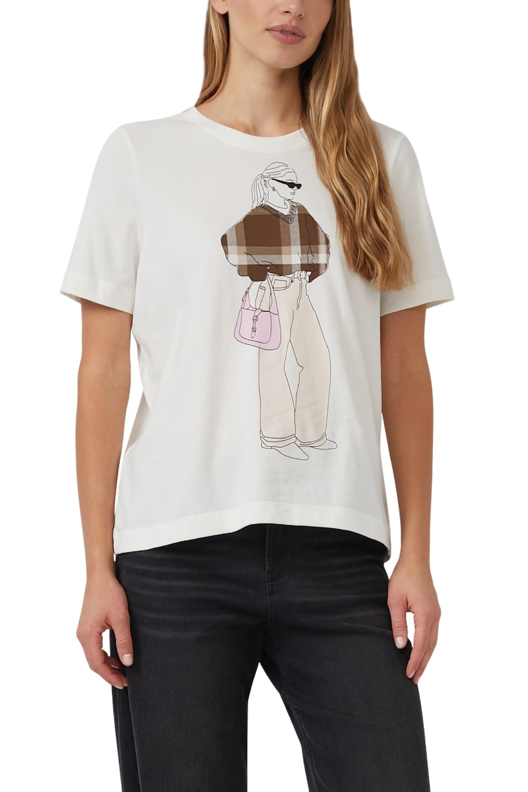 S.OLIVER T-SHIRTS OFFWHITE 1